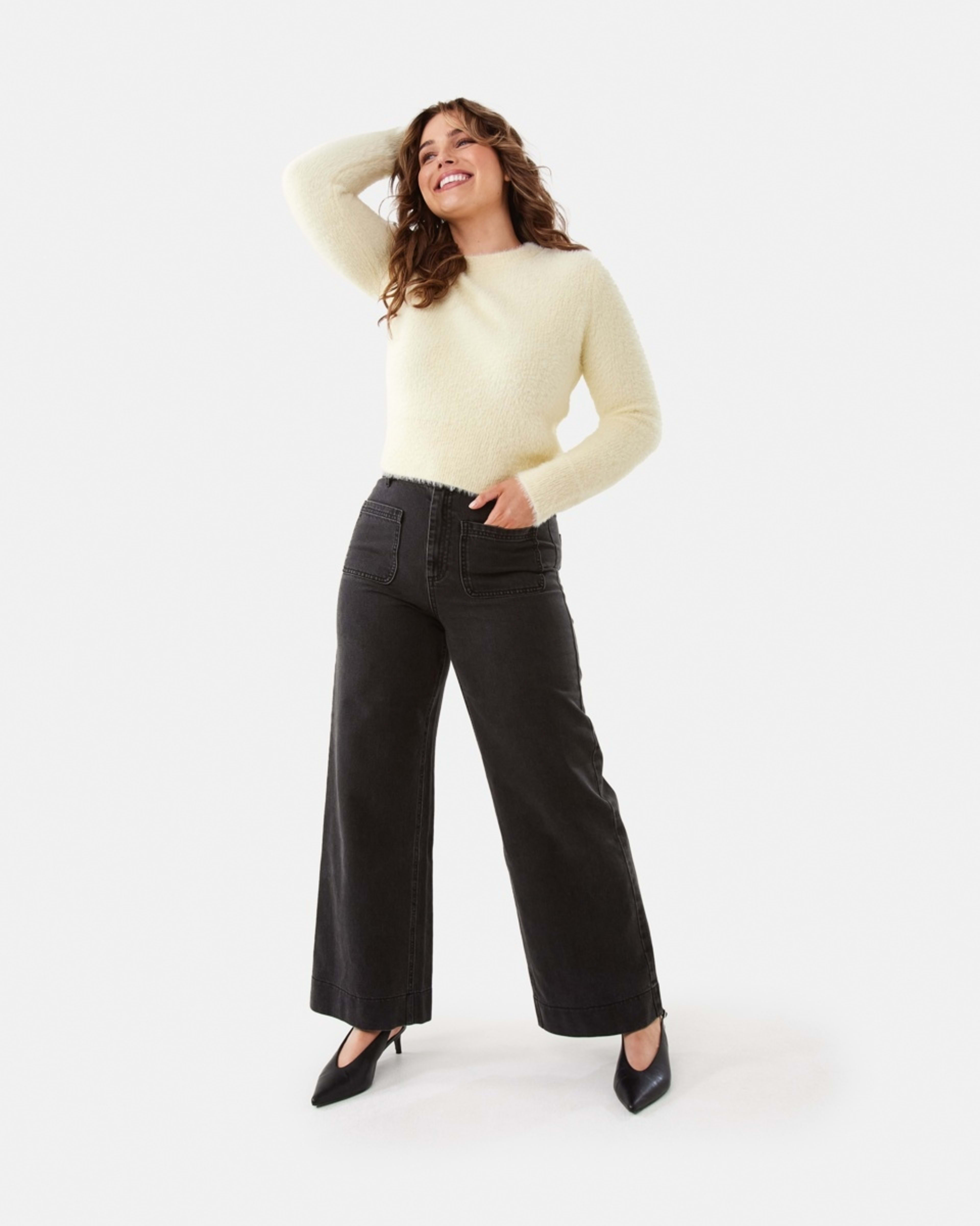 2 Wide Leg Pocket Jeans BLACK WASH, 2 of 6