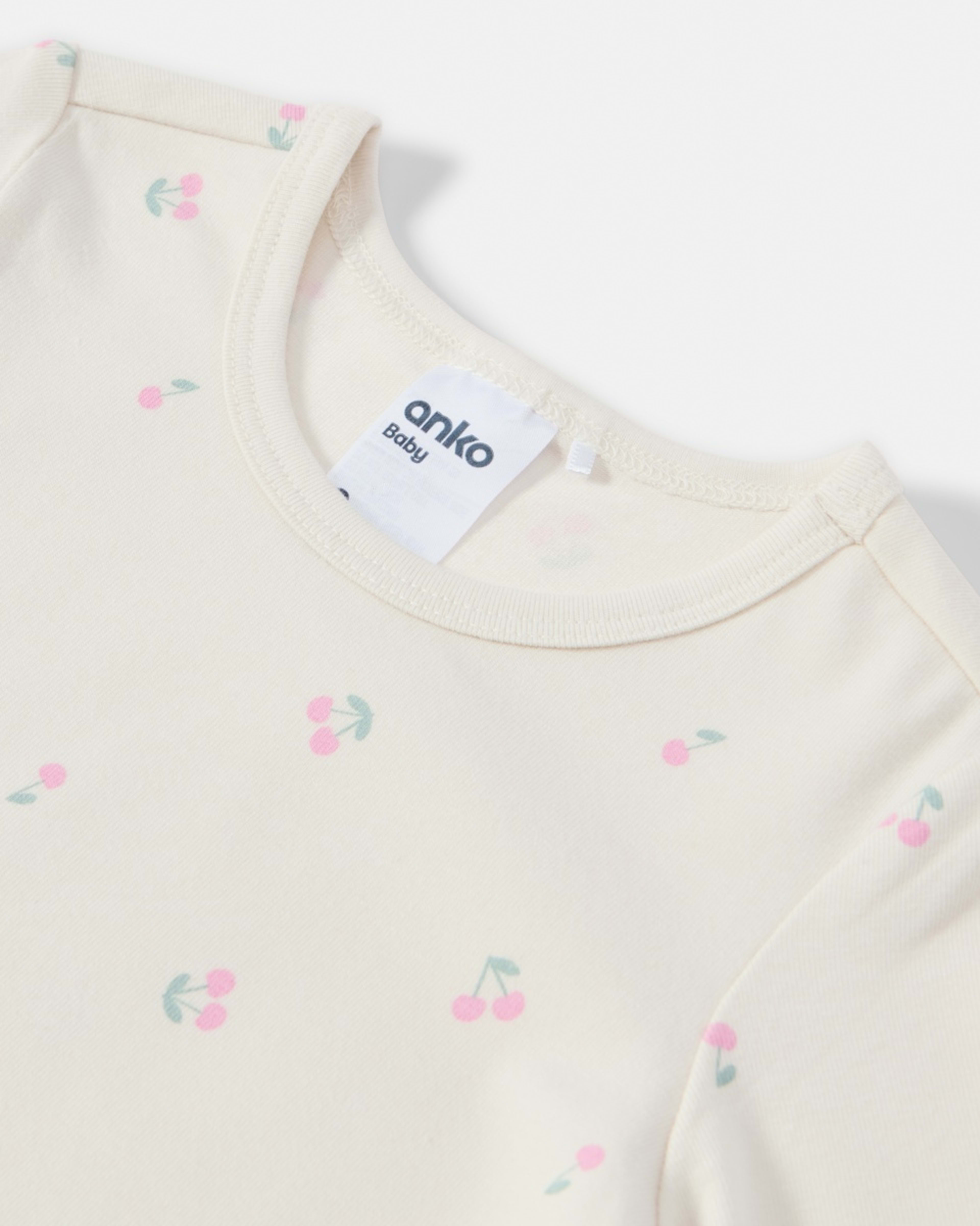 6 3 Pack Bodysuits Pnk Cherry, 6 of 8
