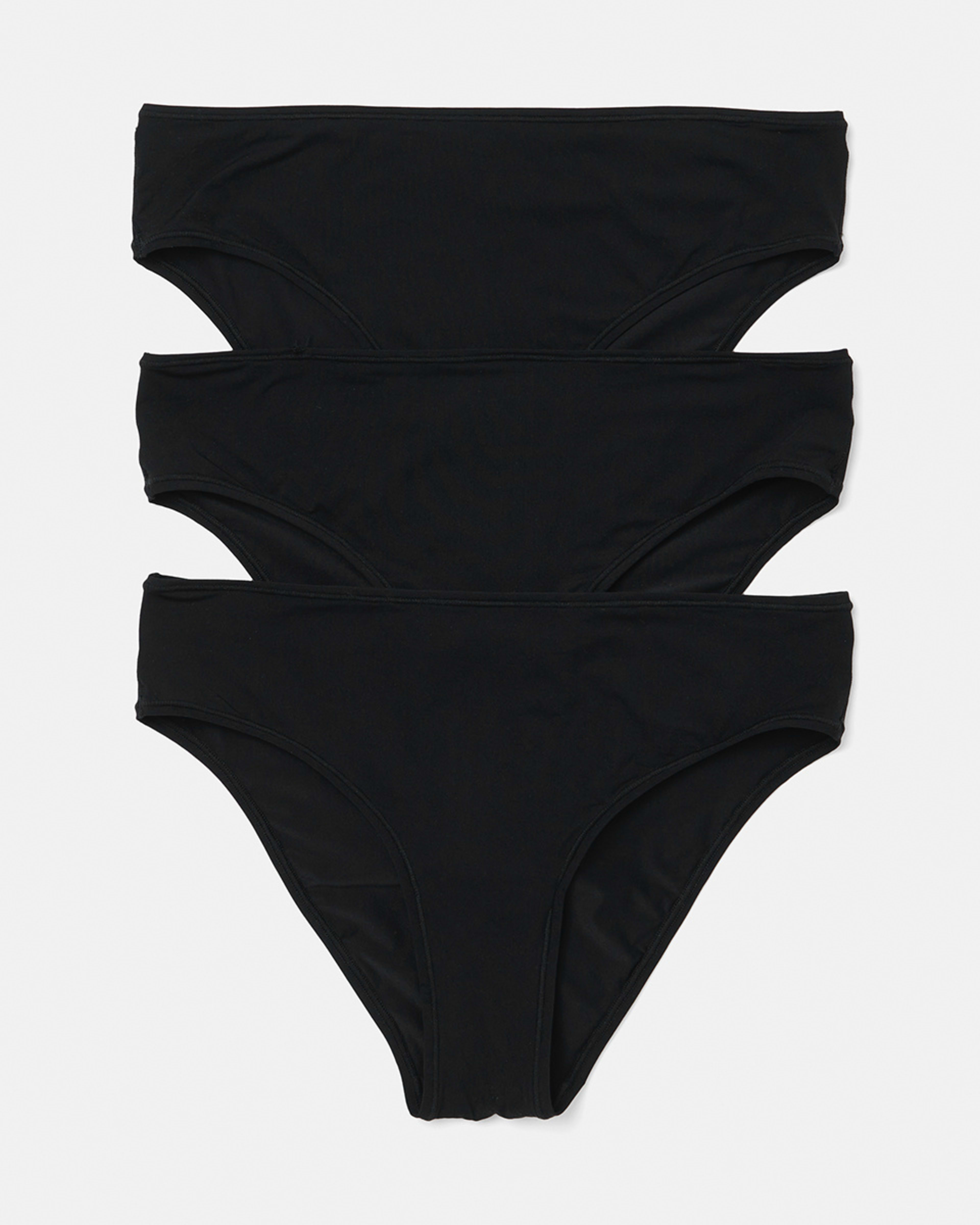 1 3 Pack Super Soft Bikini Briefs BLACK