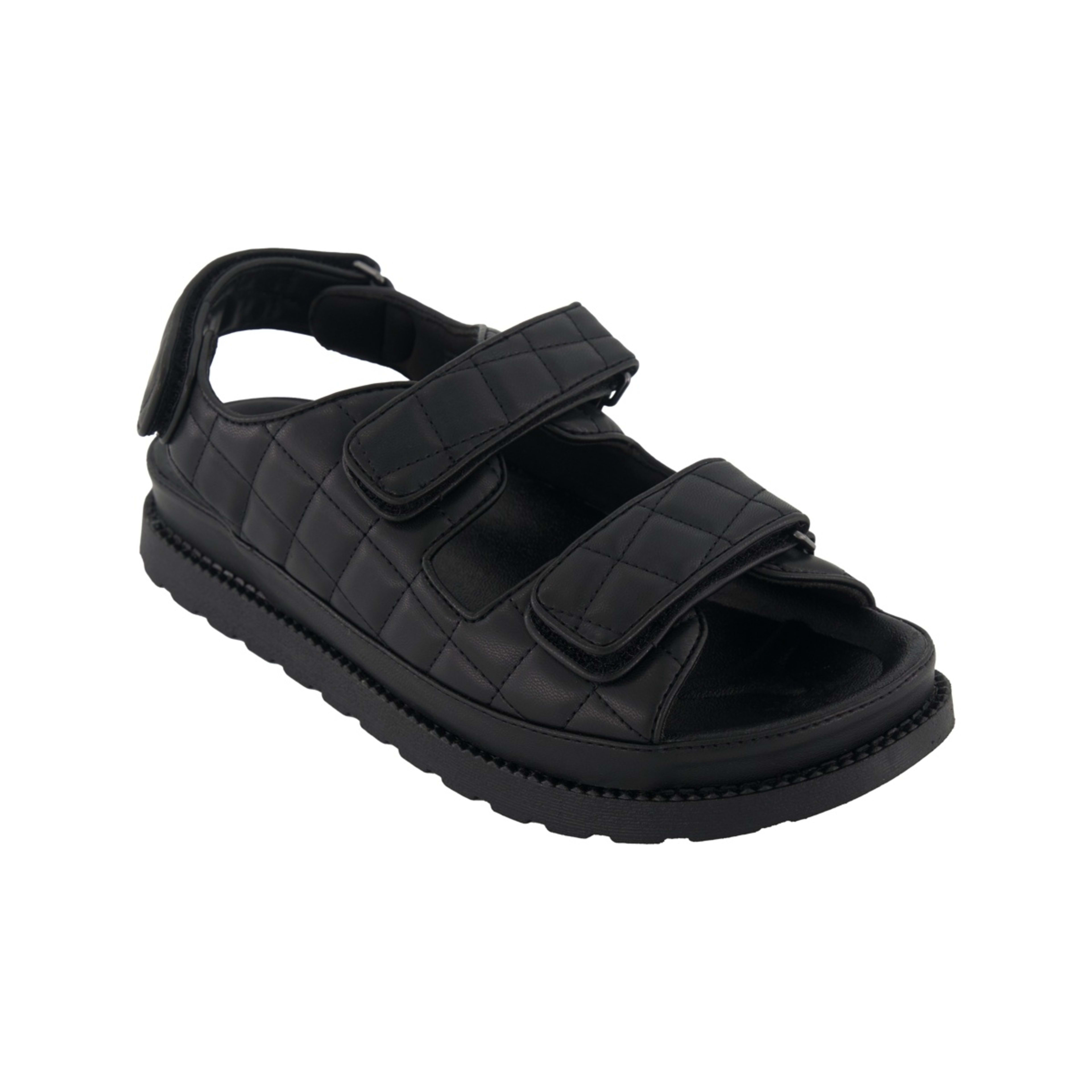 1 Triple Adjustable Sandals Black, 1 of 5