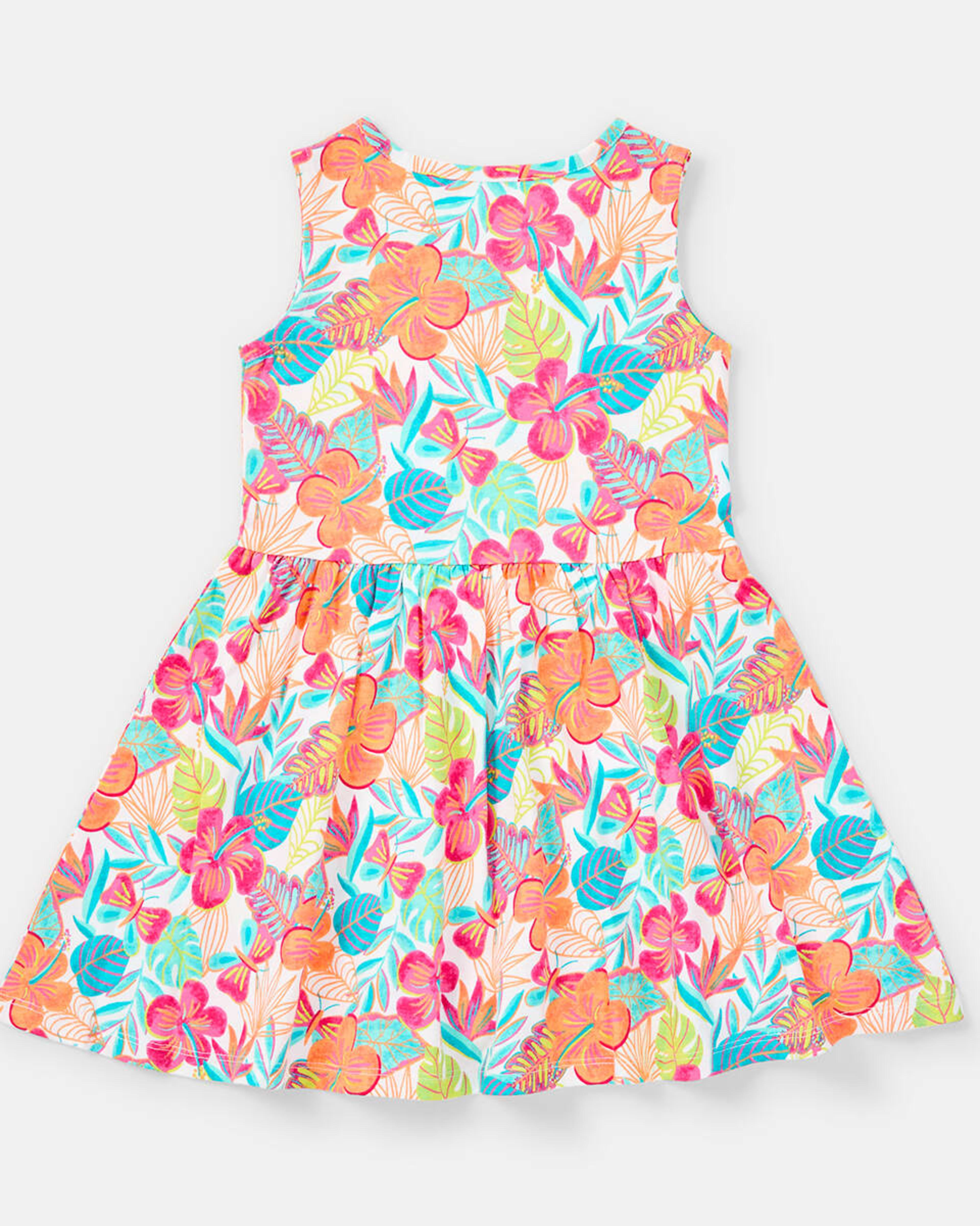 9 Jersey Dress Wht Floral, 9 of 9