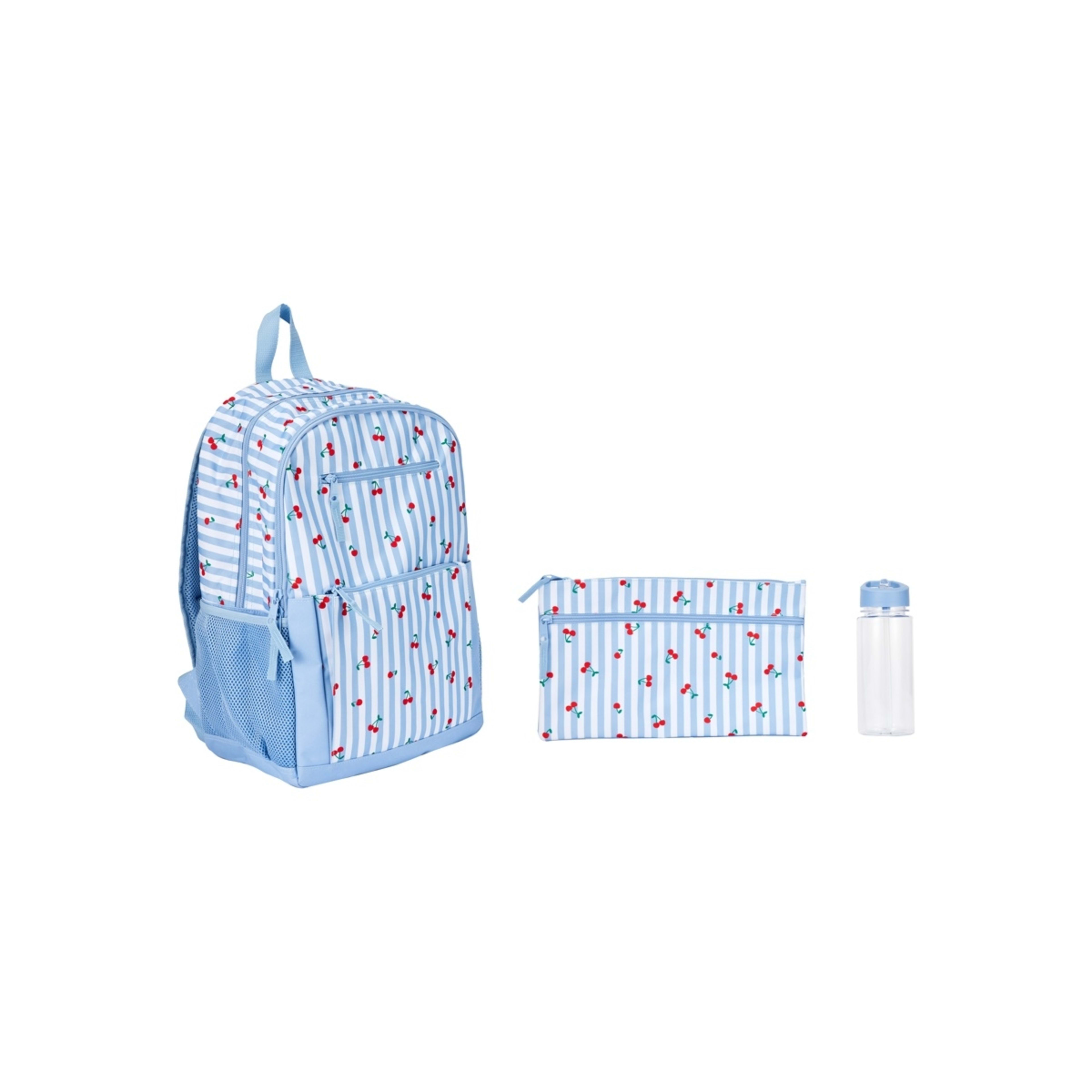 1 3 Piece Cherry Backpack Set - Blue, 1 of 7