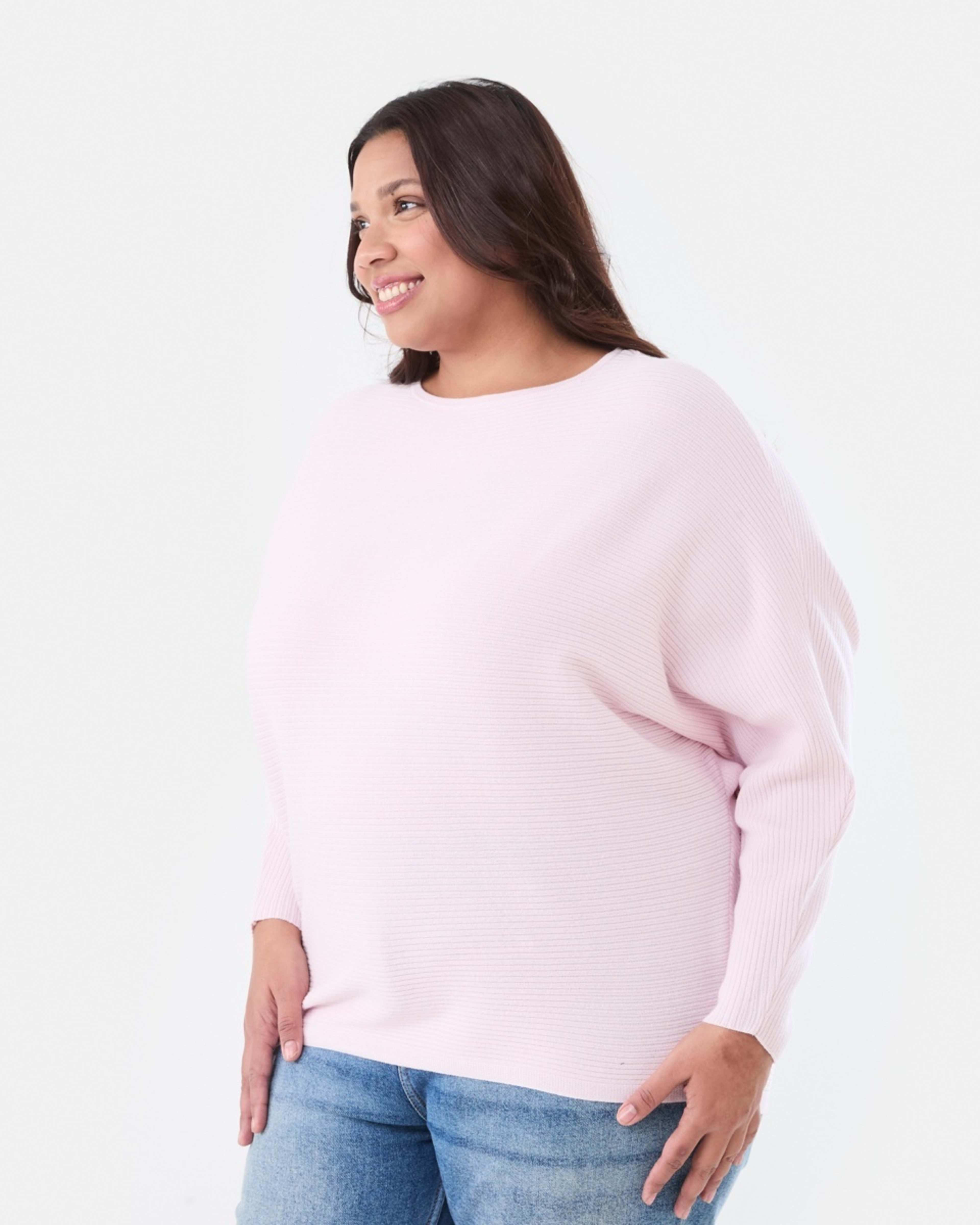 2 Curve Long Sleeve Batwing Jumper SOFT BLOSSOM, 2 of 5