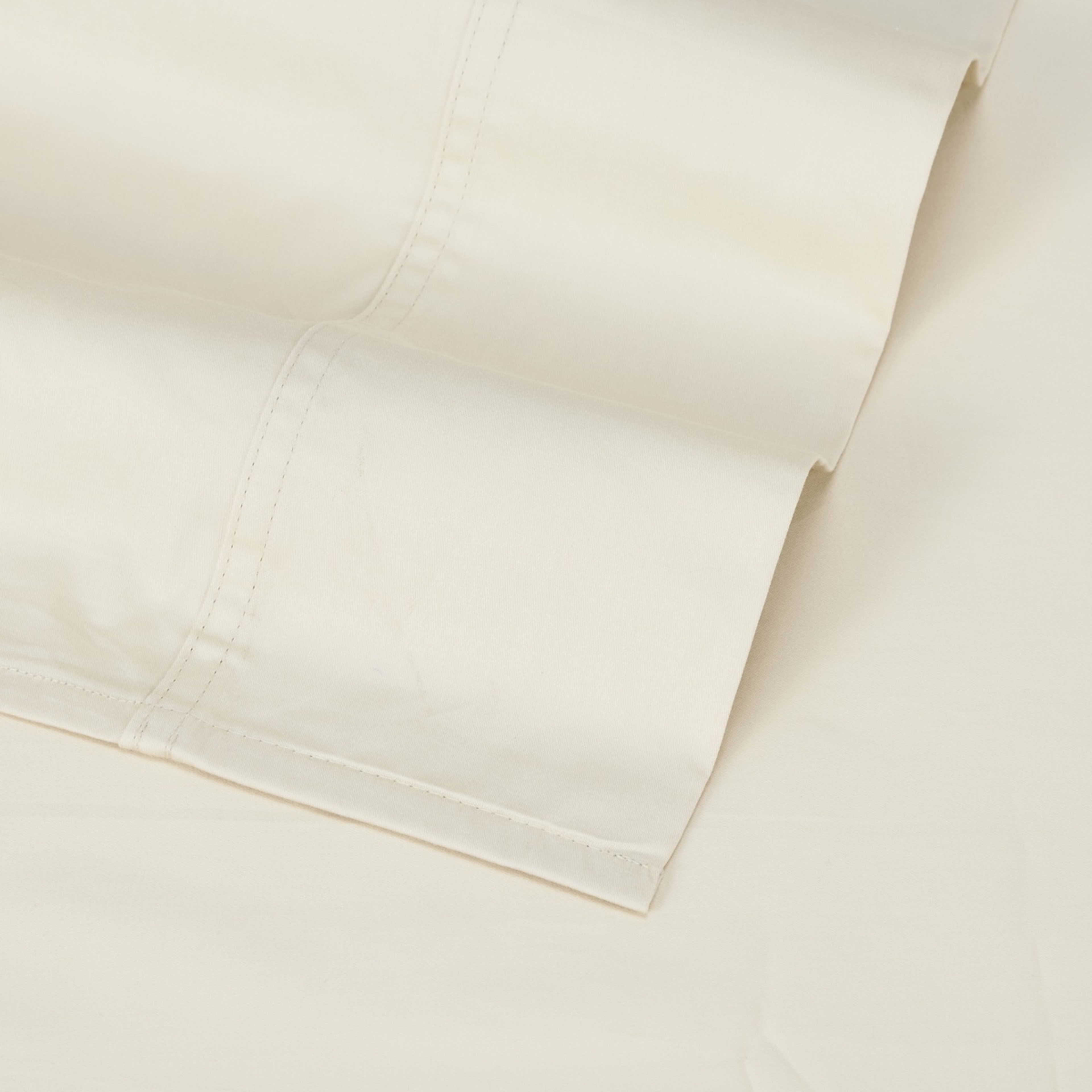 4 500 Thread Count Australian Grown Cotton Sheet Set - Double Bed, Sand, 4 of 7