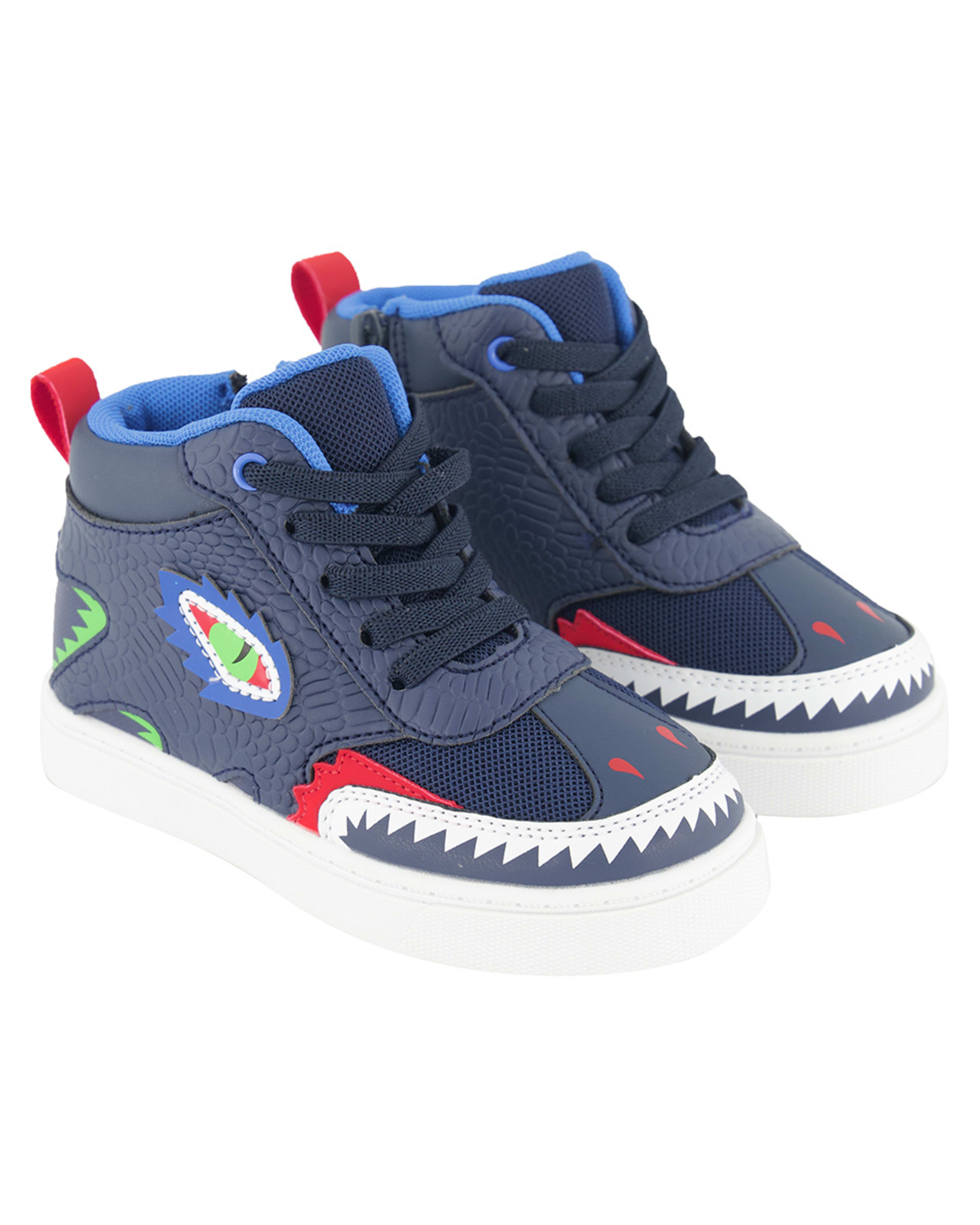 4 Junior Casual Shoes Dino Navy, 4 of 5