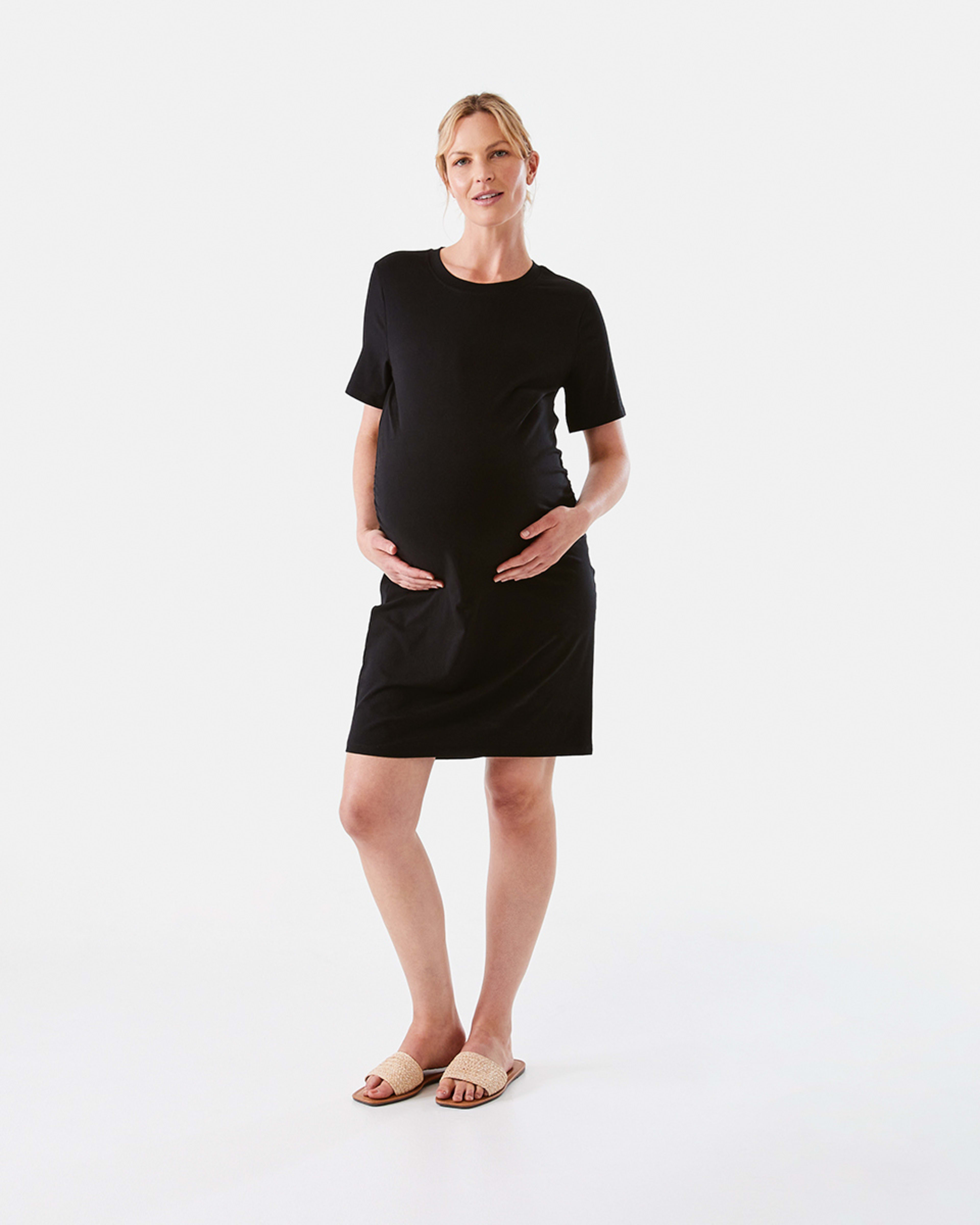 Maternity Short Sleeve Tshirt Midi Dress Kmart