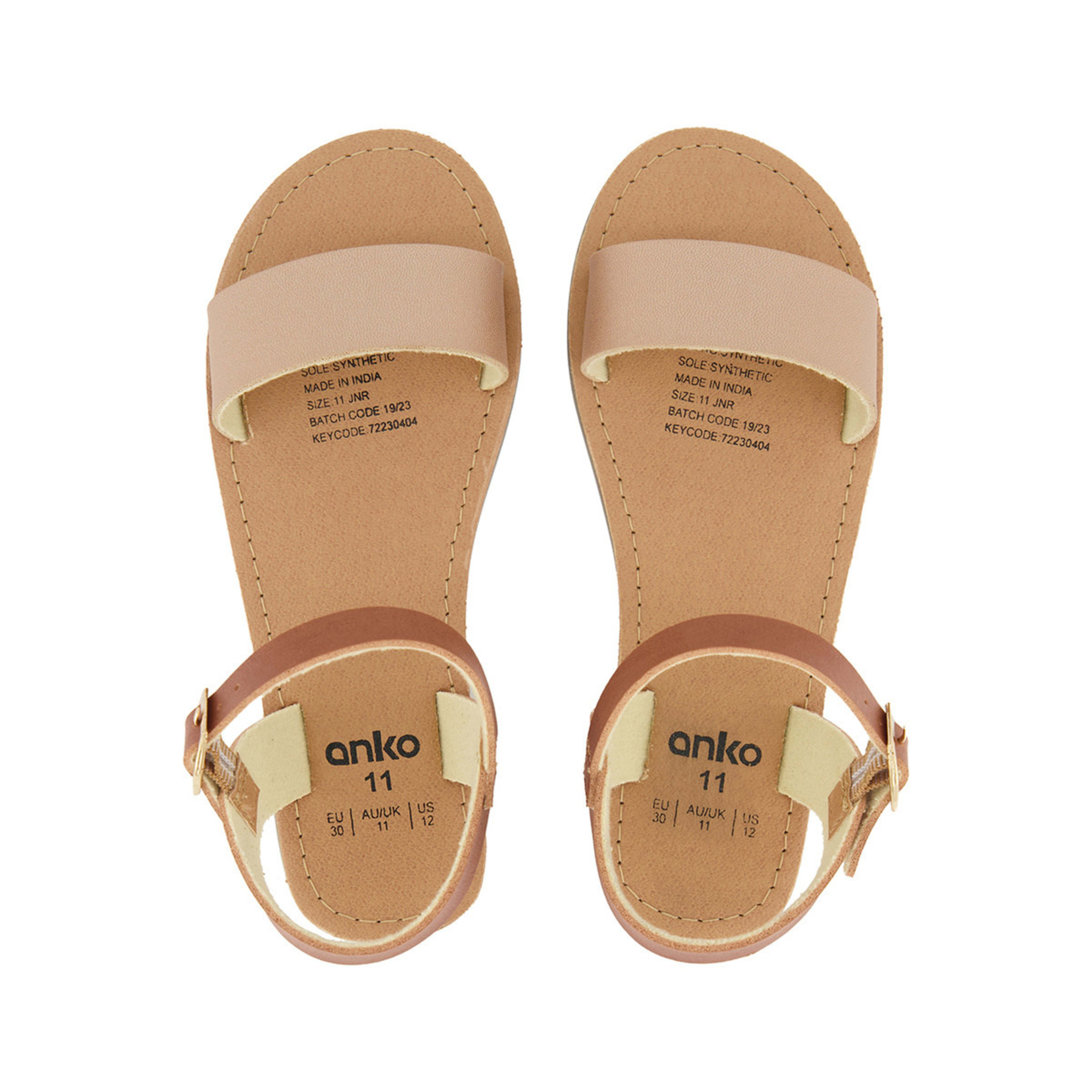 3 Junior Sandals Tan Gold, 3 of 4