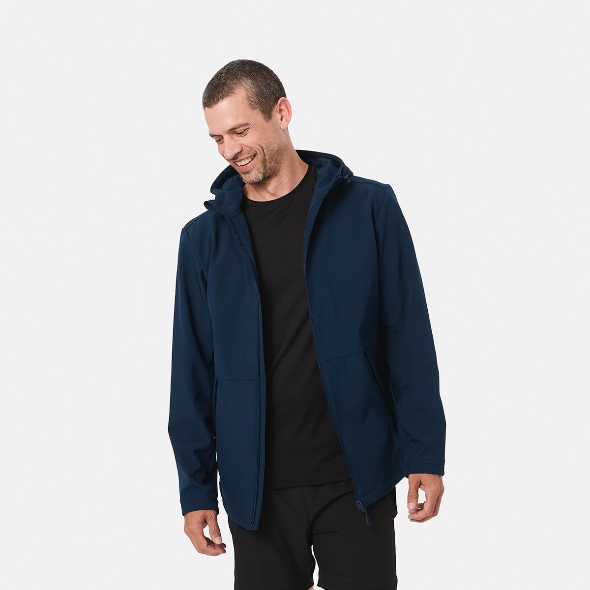 Active Mens Outdoor Bonded Shell Jacket 