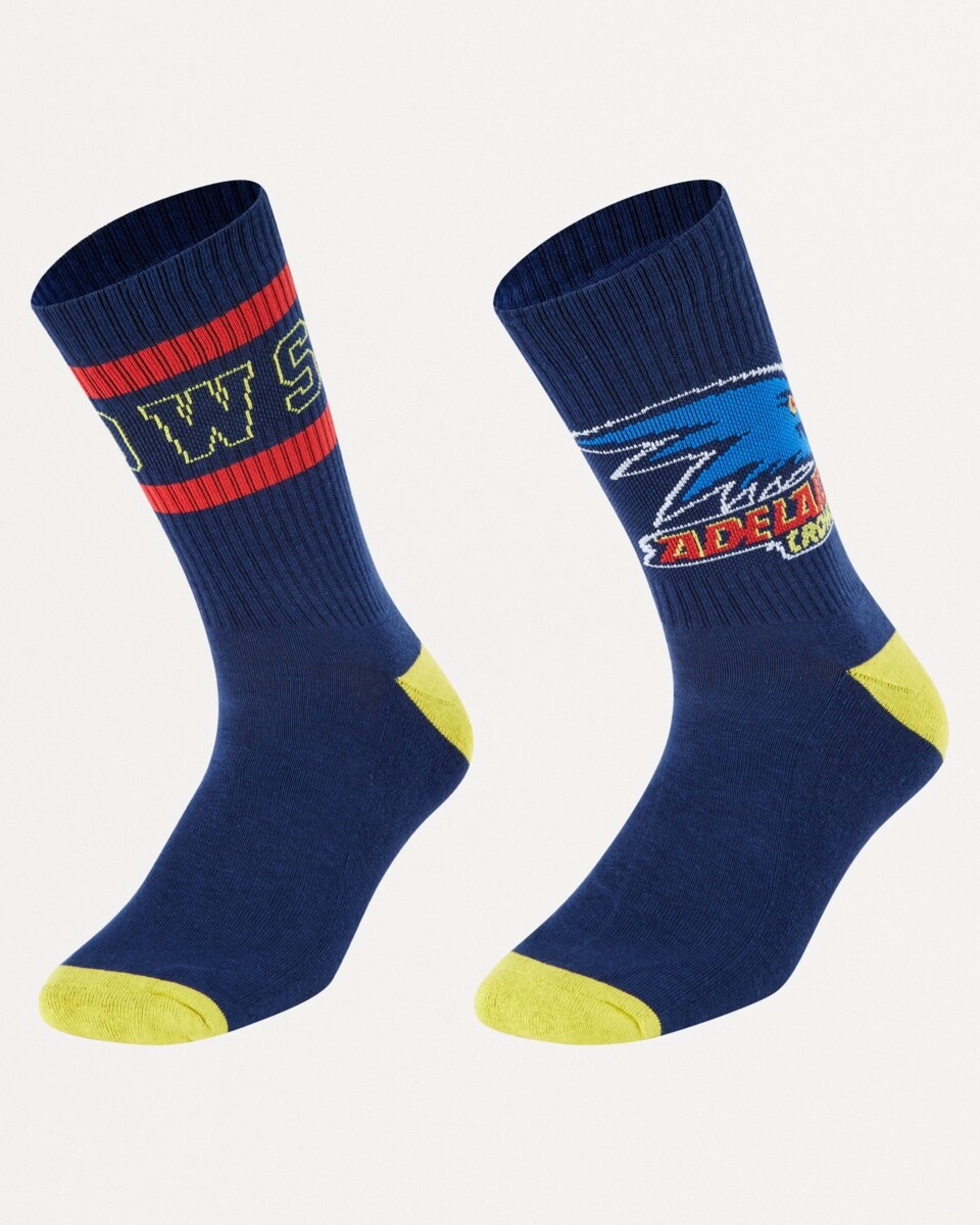 1 2 Pack Official AFL Adult Socks Adelaide, 1 of 3