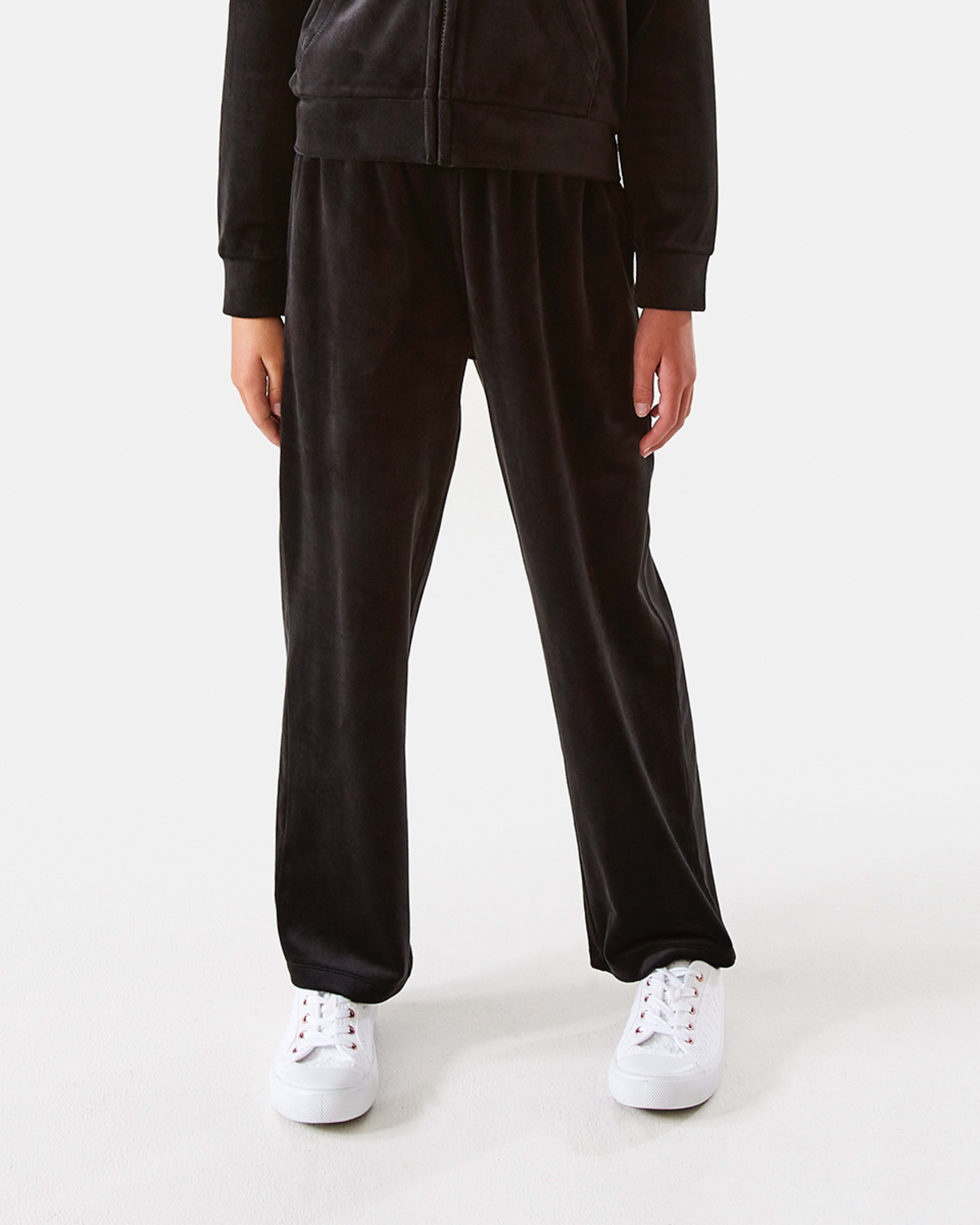 1 Velour Trackpants Black, 1 of 8