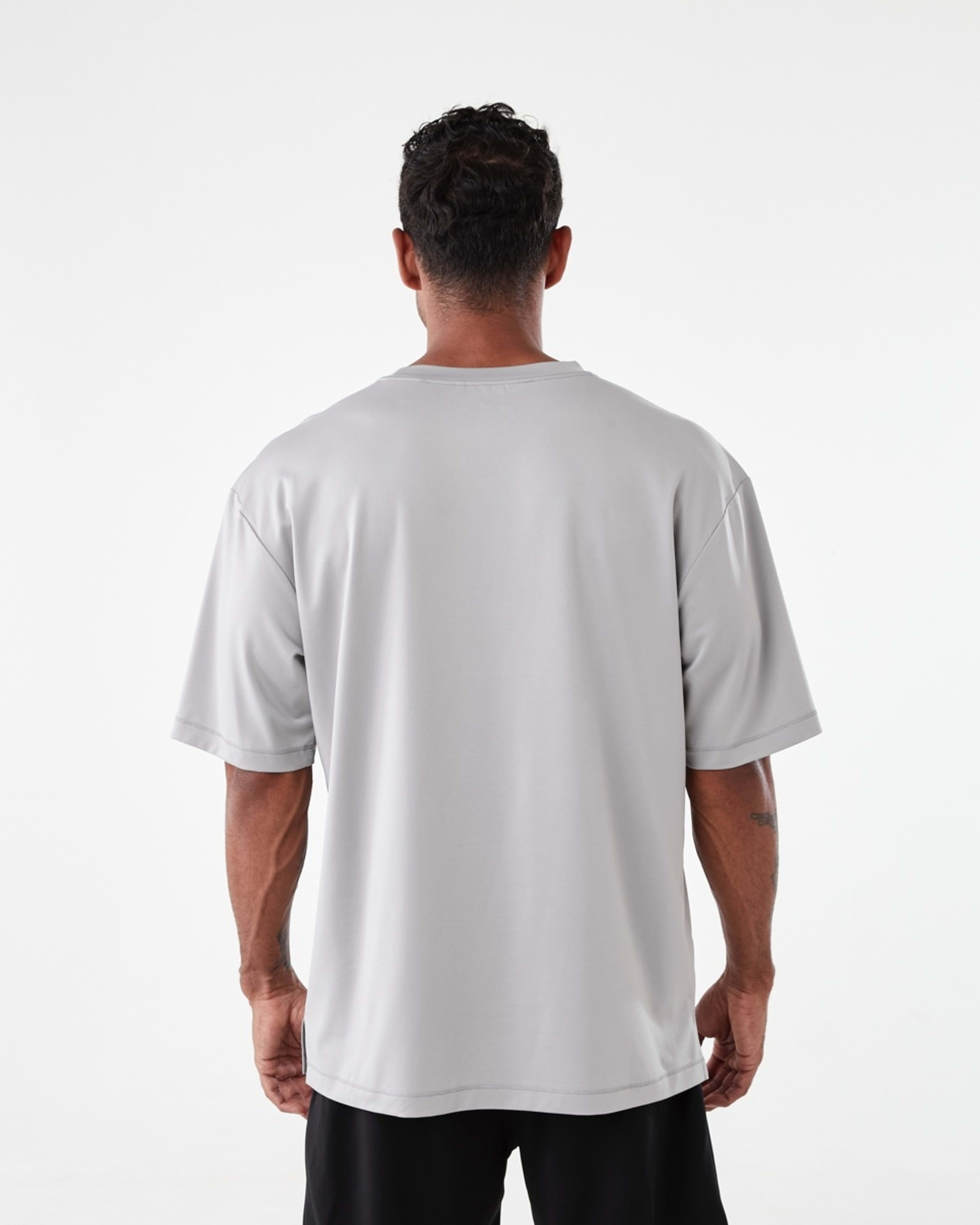 3 Active Mens Boxy Performance T-shirt Alloy, 3 of 6