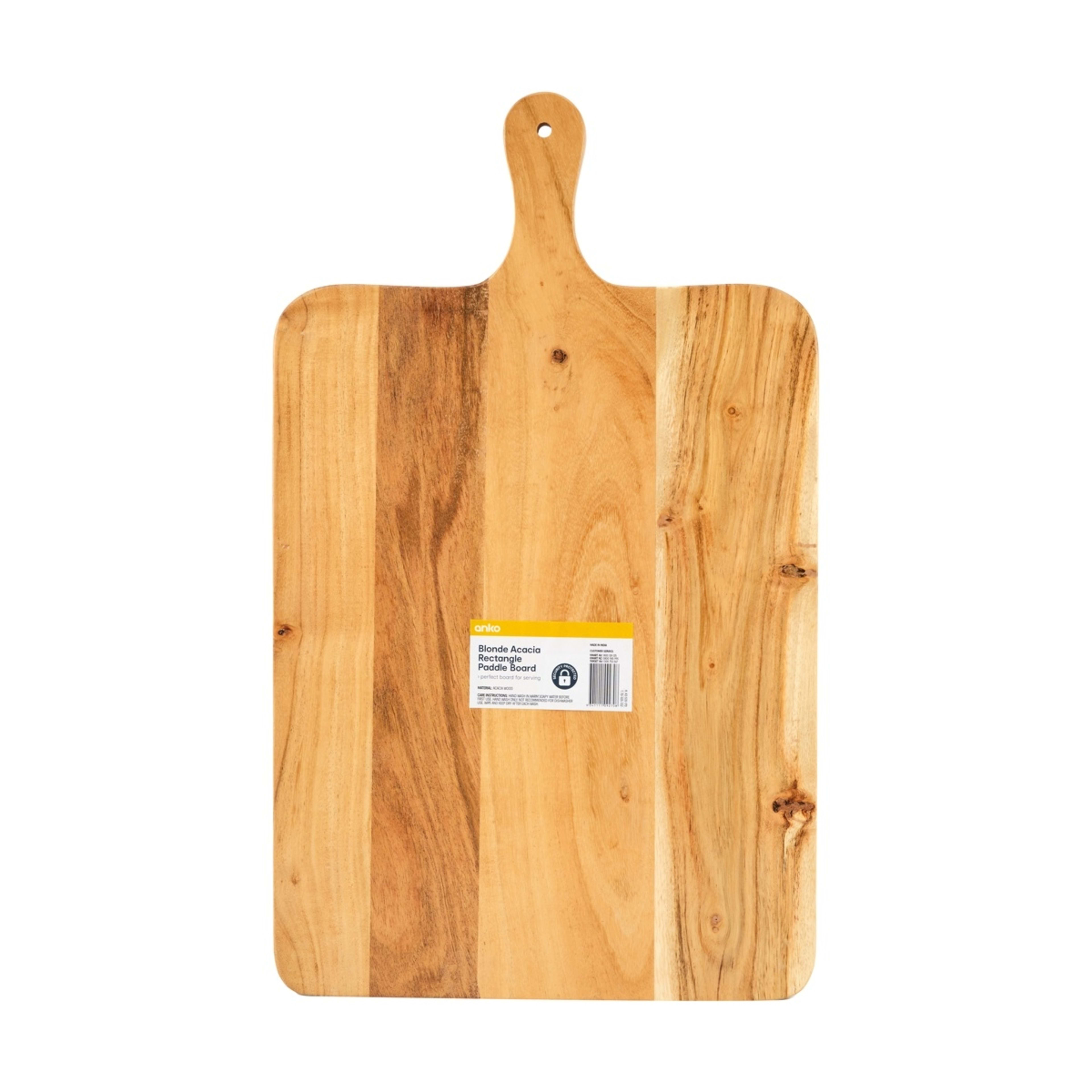 6 Blonde Acacia Rectangle Paddle Board, 6 of 6