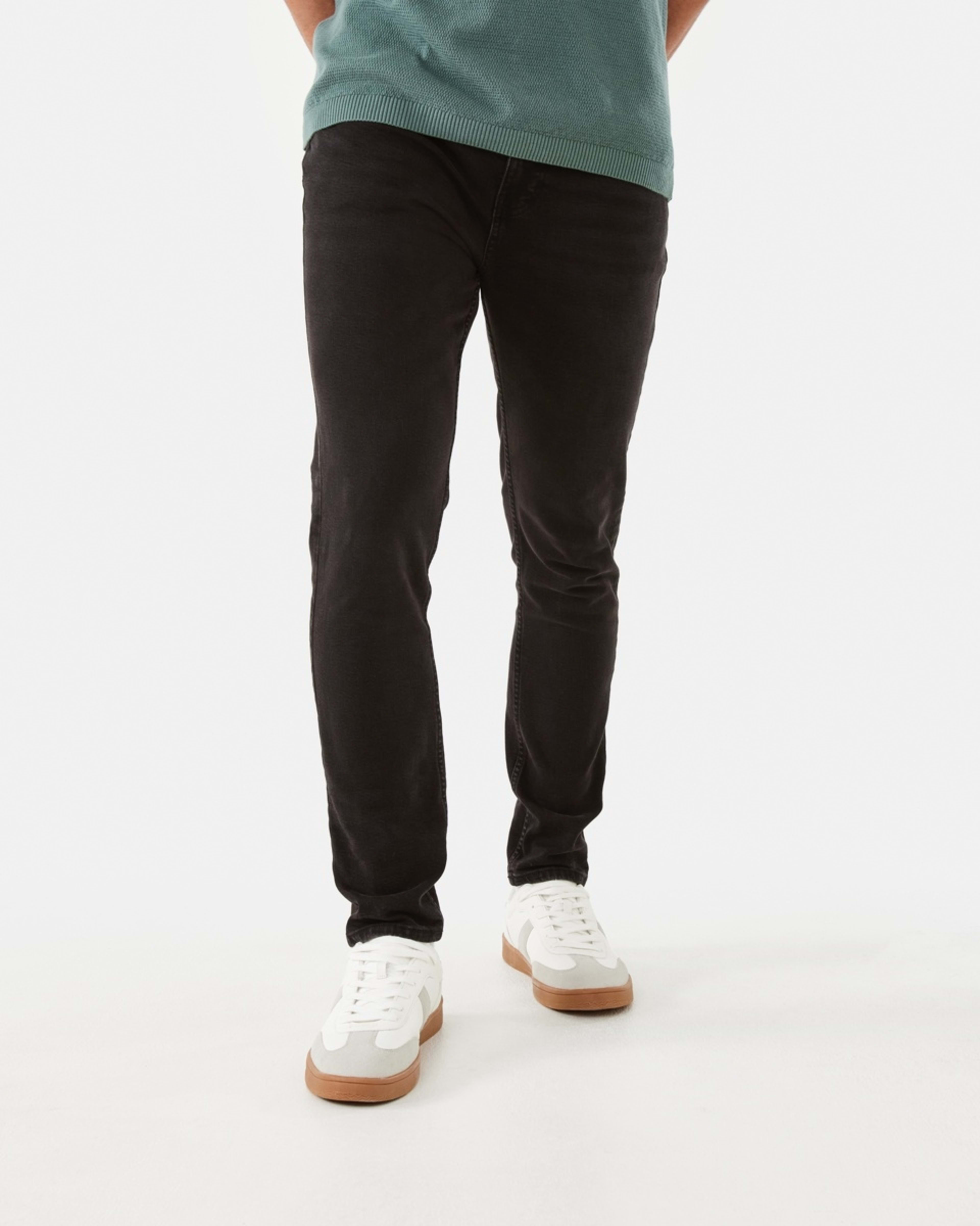 1 Slim Fit Stretch Jeans SOLID BLACK, 1 of 6