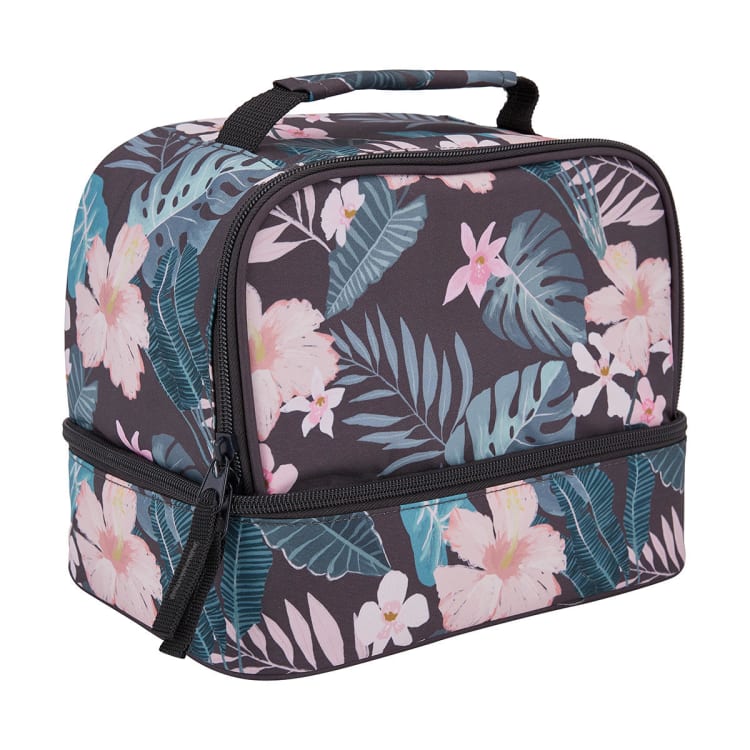 Hibiscus Insulated Twin Deck Lunch Bag Kmart