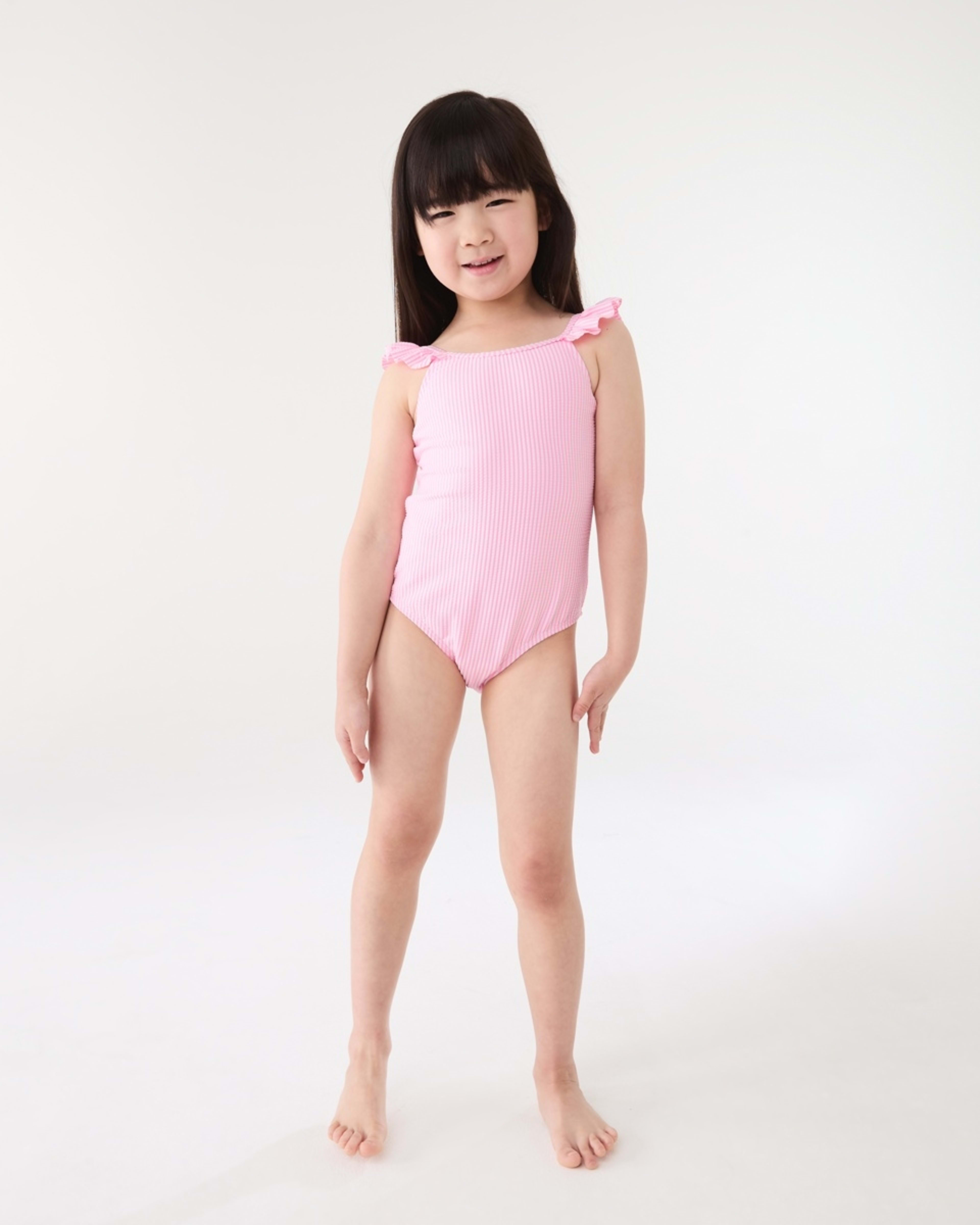 4 One Piece Swimsuit FLURO STRIPE, 4 of 7