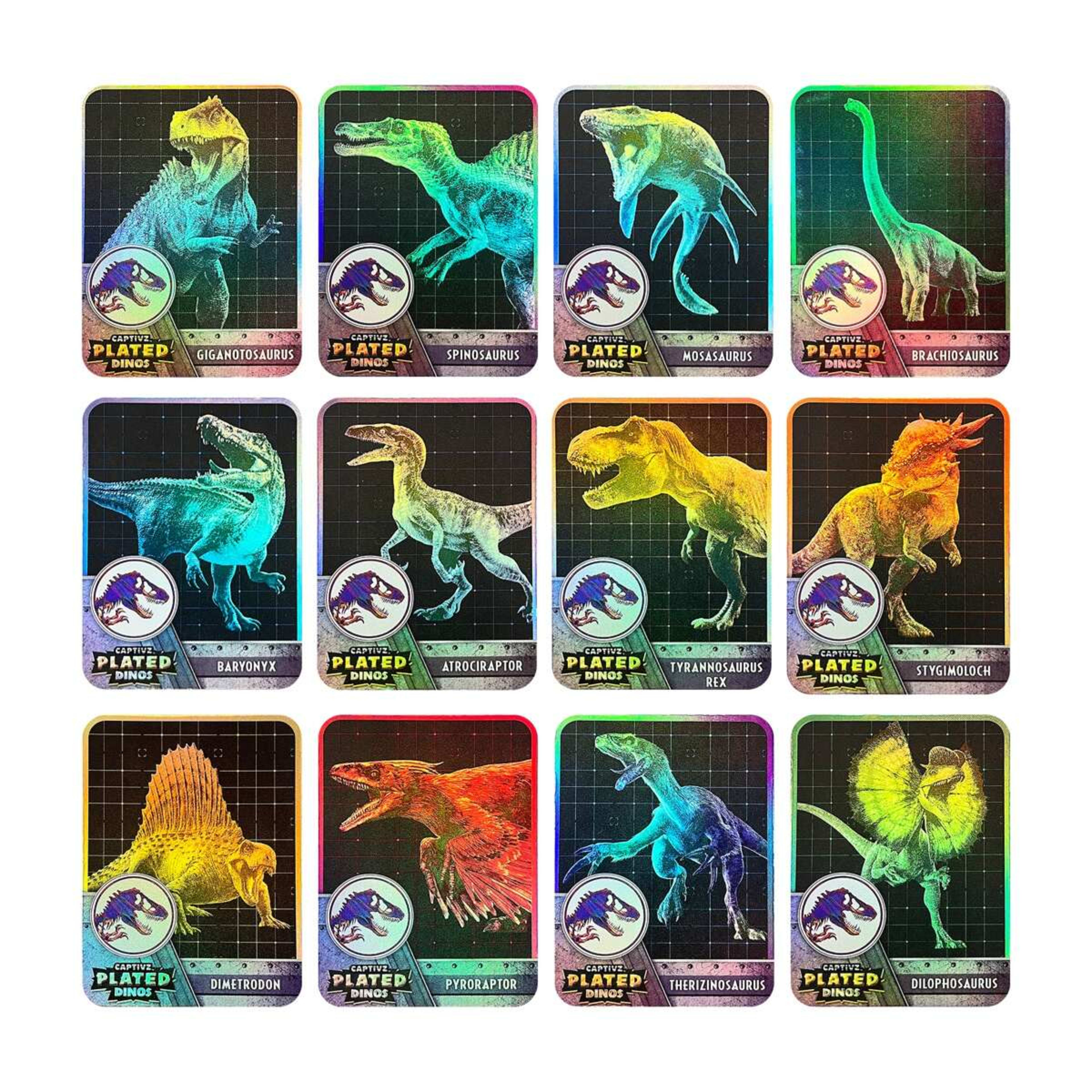 5 Captivz Plated Dinos Action Figure - Assorted, 5 of 10