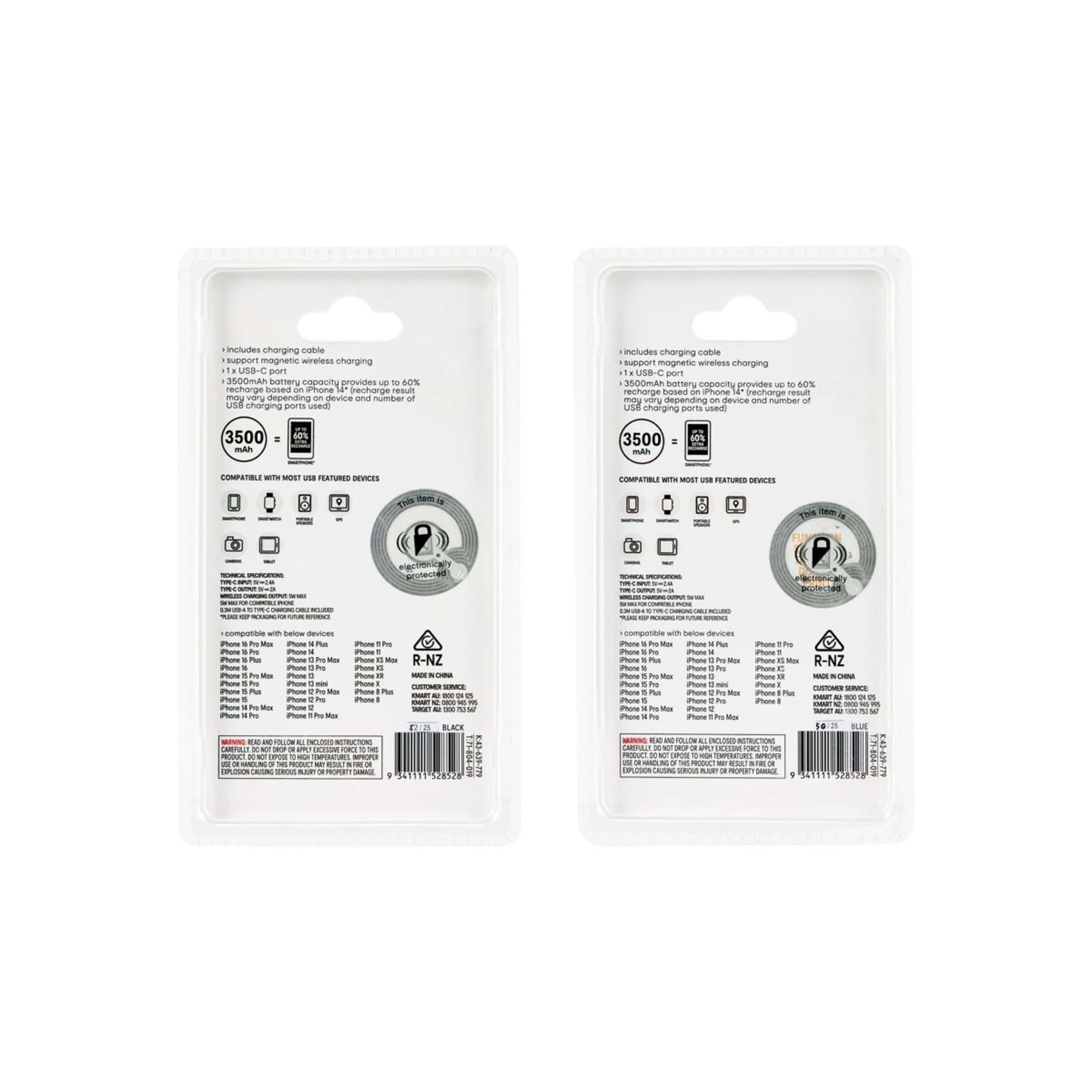 10 Magnetic Mini Powerbank - Blue, 10 of 10