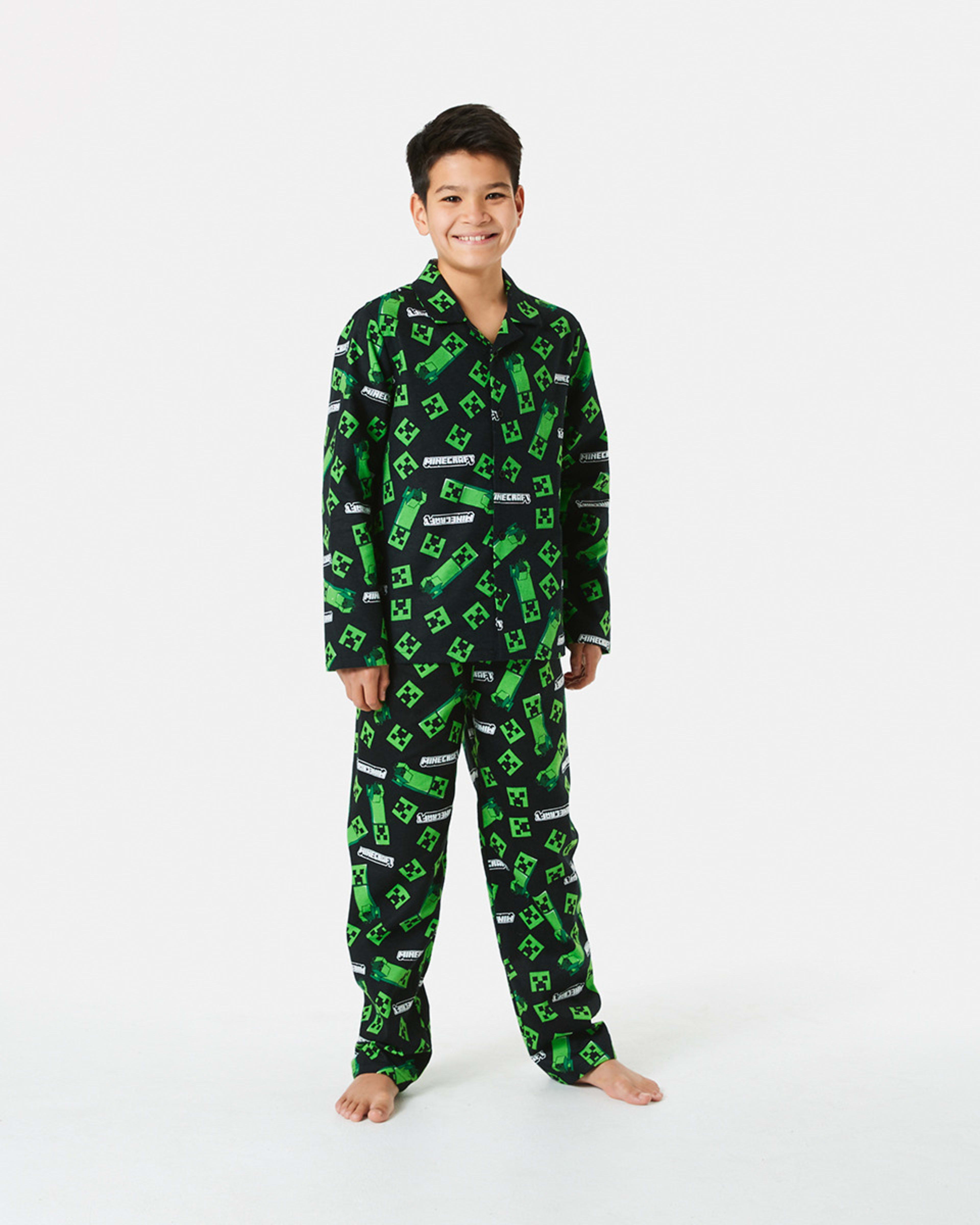 Minecraft License Flannelette Pyjama Set Kmart