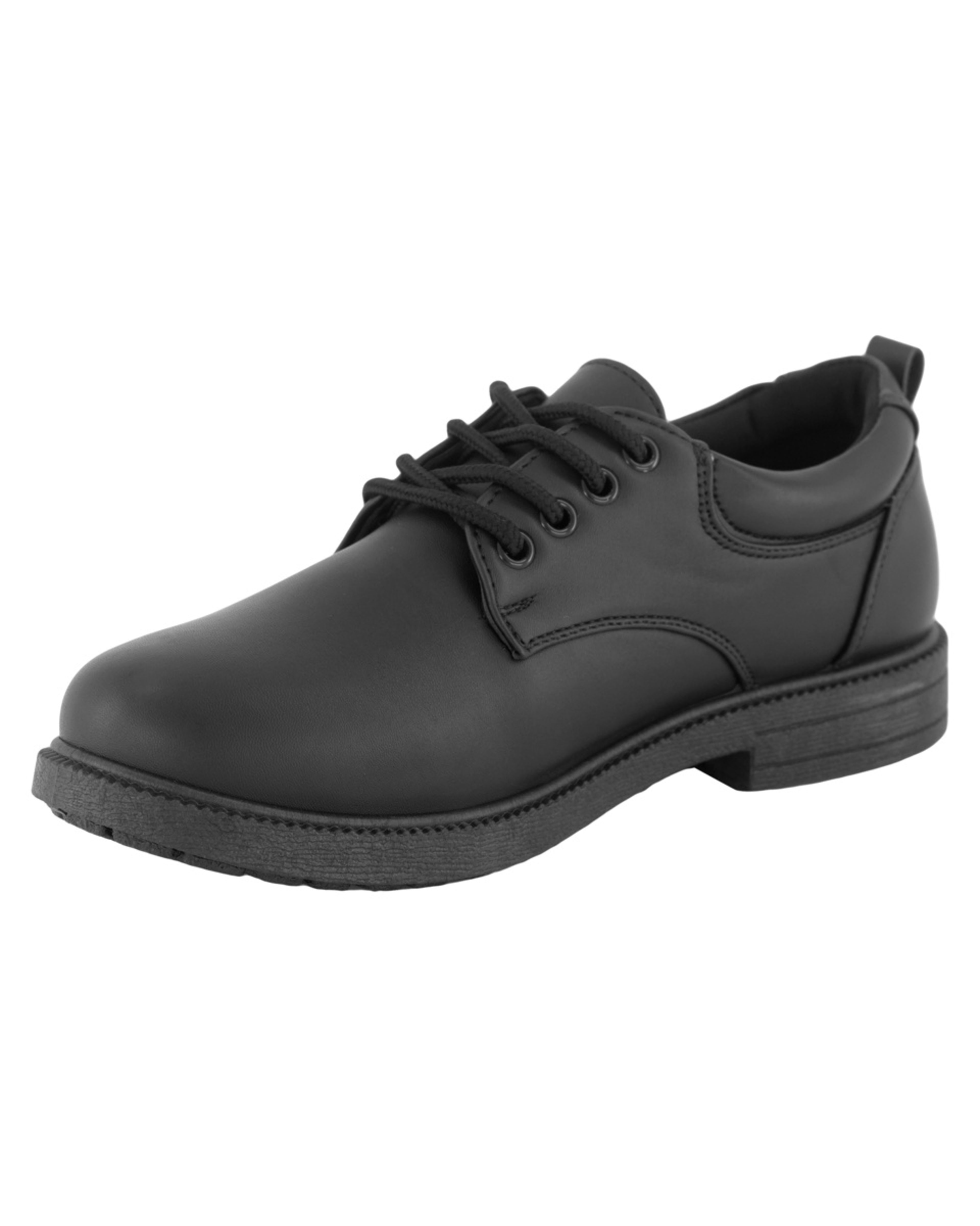 4 Senior Lace-Up School Shoes Black, 4 of 6