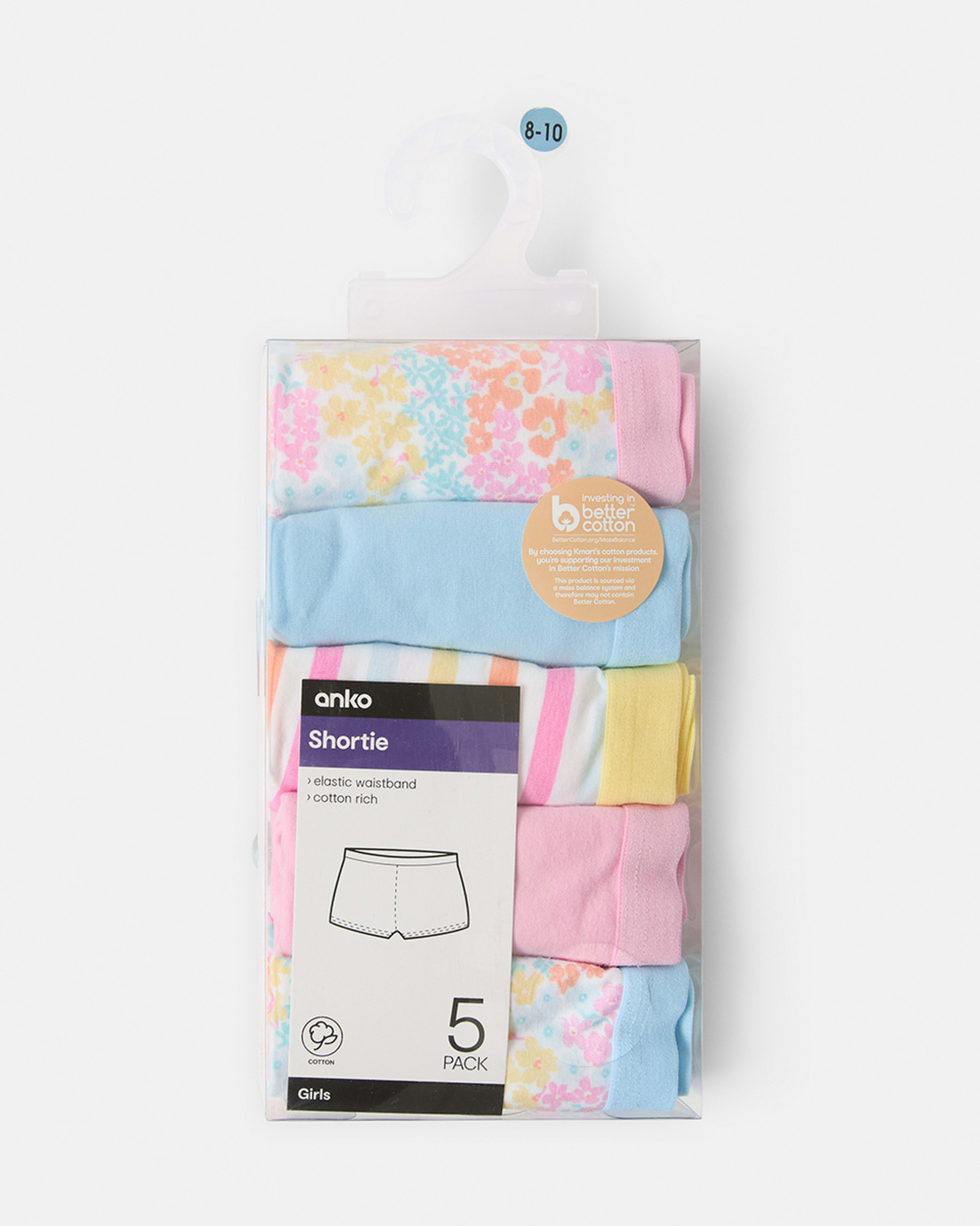 8 5 Pack Shorties WATERCOLOUR FLORAL, 8 of 8