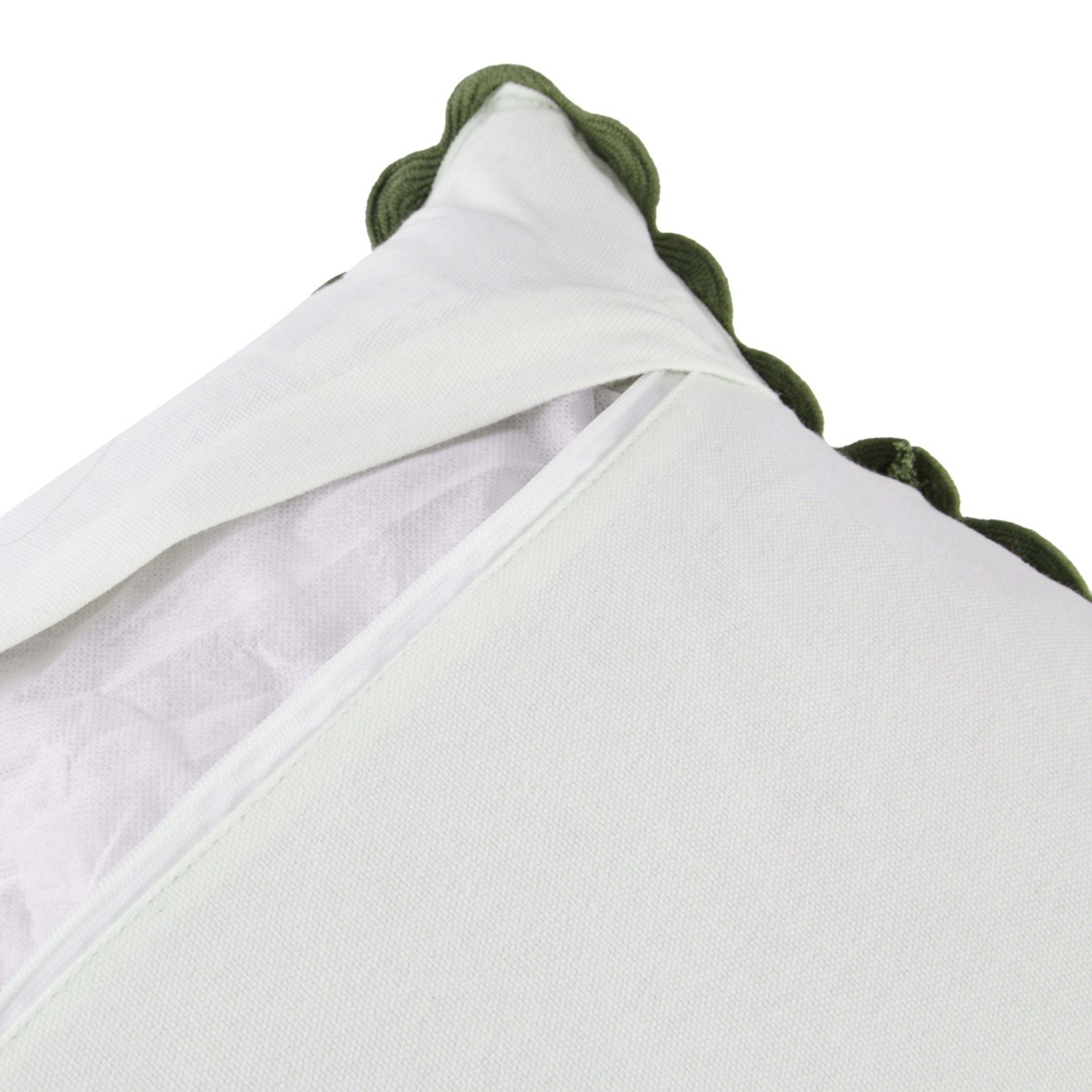 4 Stripe Ric Rac Cushion - Sage, 4 of 4