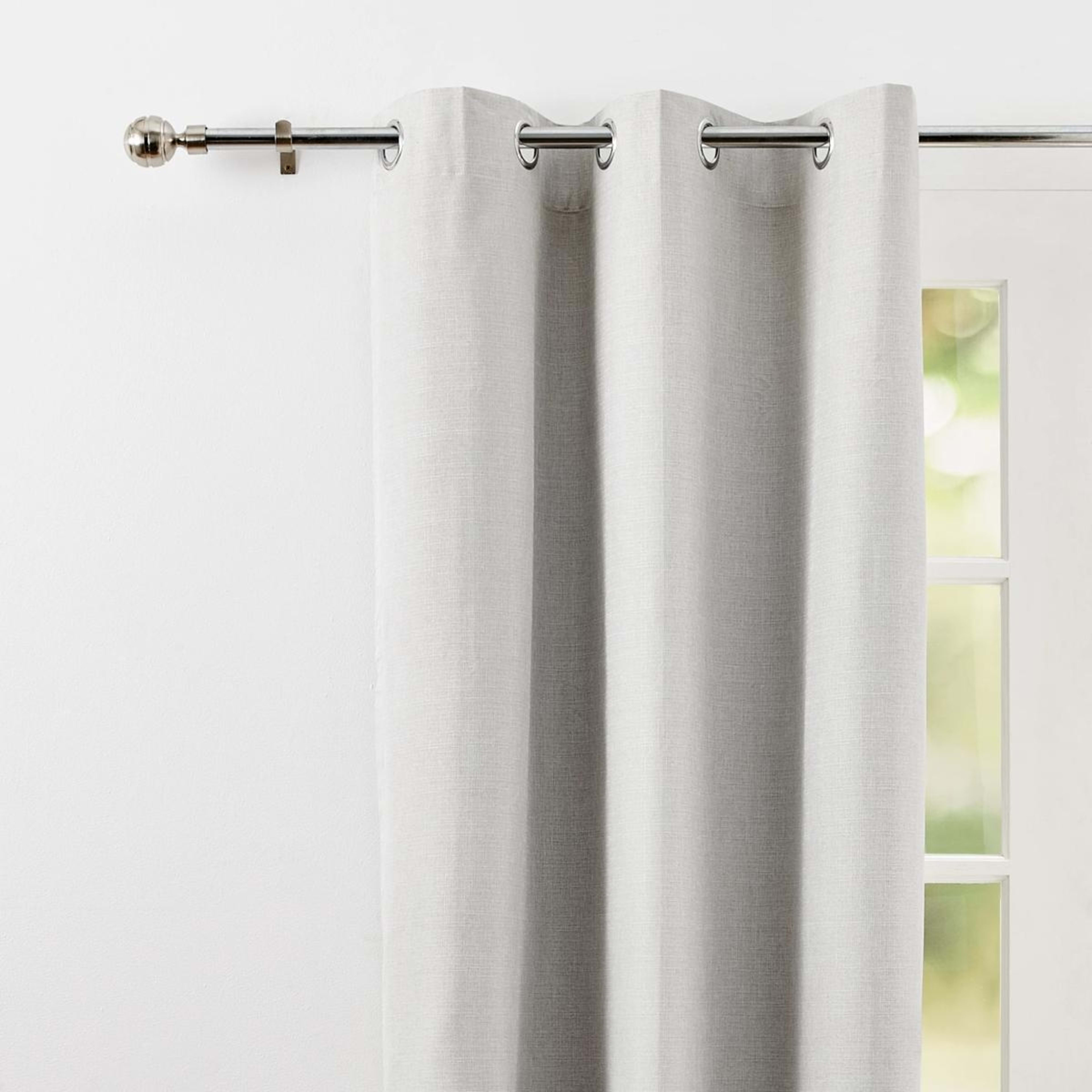 2 Monaco Eyelet Block Out Curtain - Taupe, 2 of 5