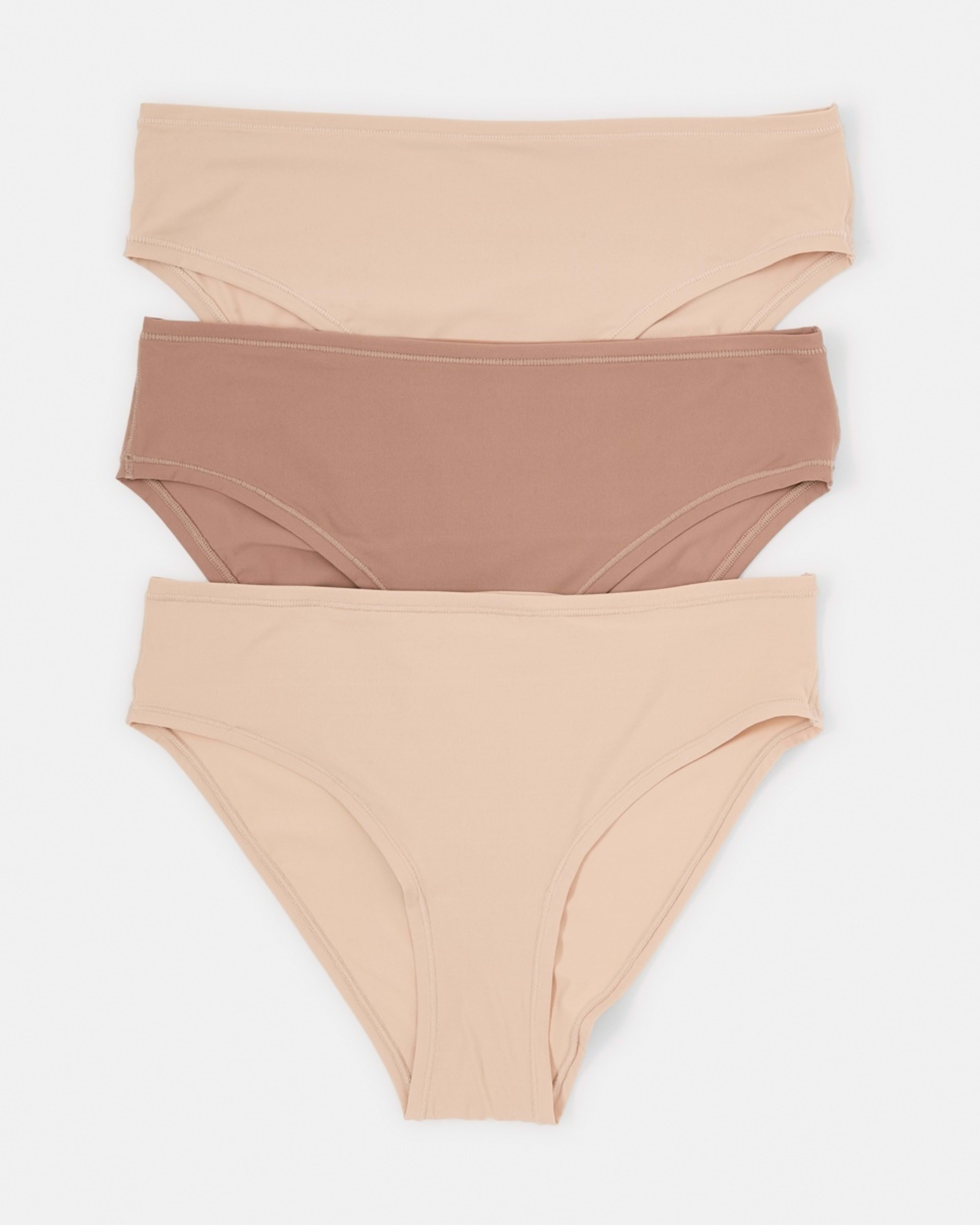 1 3 Pack Super Soft Bikini Briefs LIGHT FAWN, SOFT CLAY, LIGHT FAWN, 1 of 8