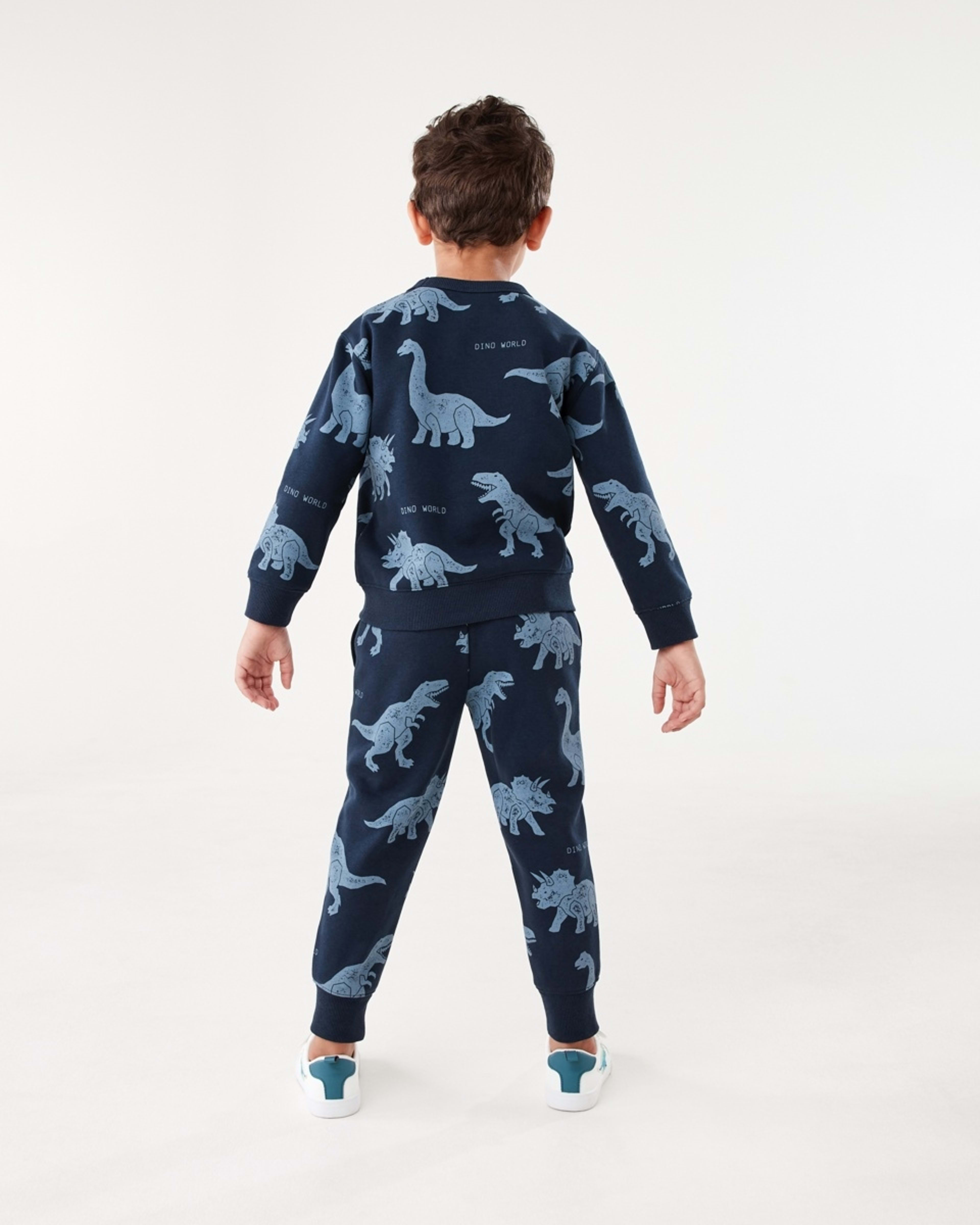 6 All Over Print Crew Neck Sweatshirt Blu Dino, 6 of 8