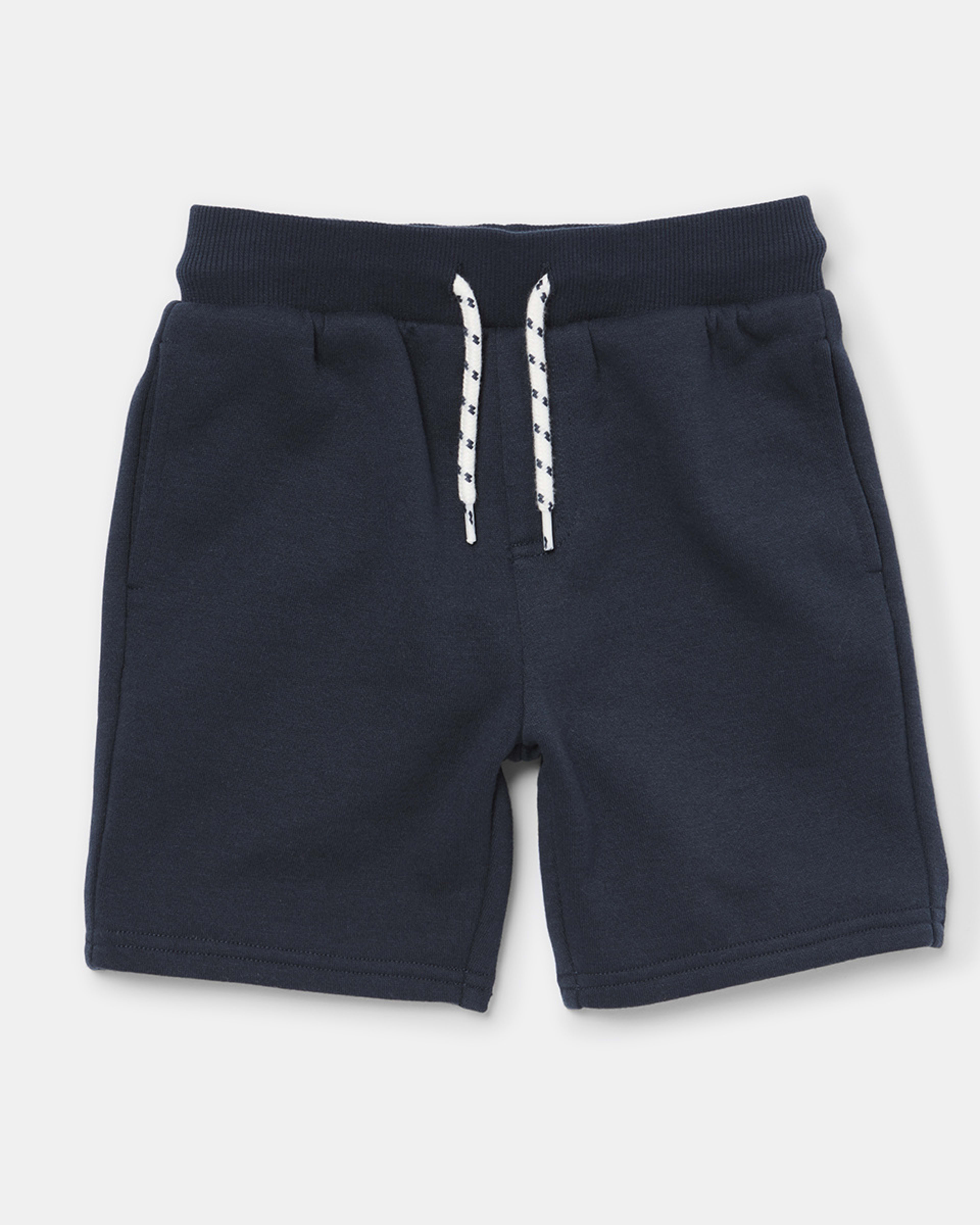 7 Fleece Knit Shorts Harb Navy, 7 of 8
