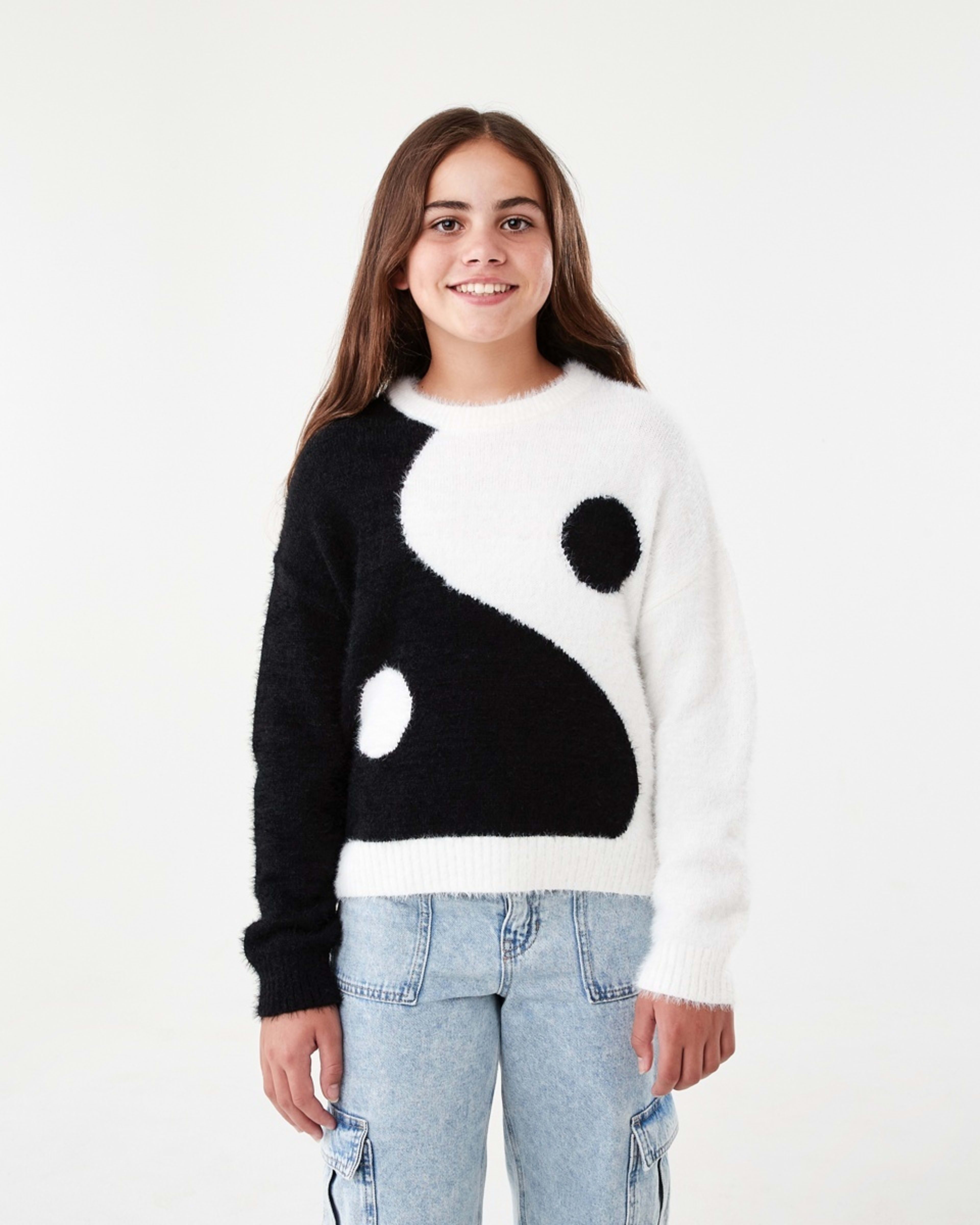1 Jacquard Knit Top Yin Yan, 1 of 8