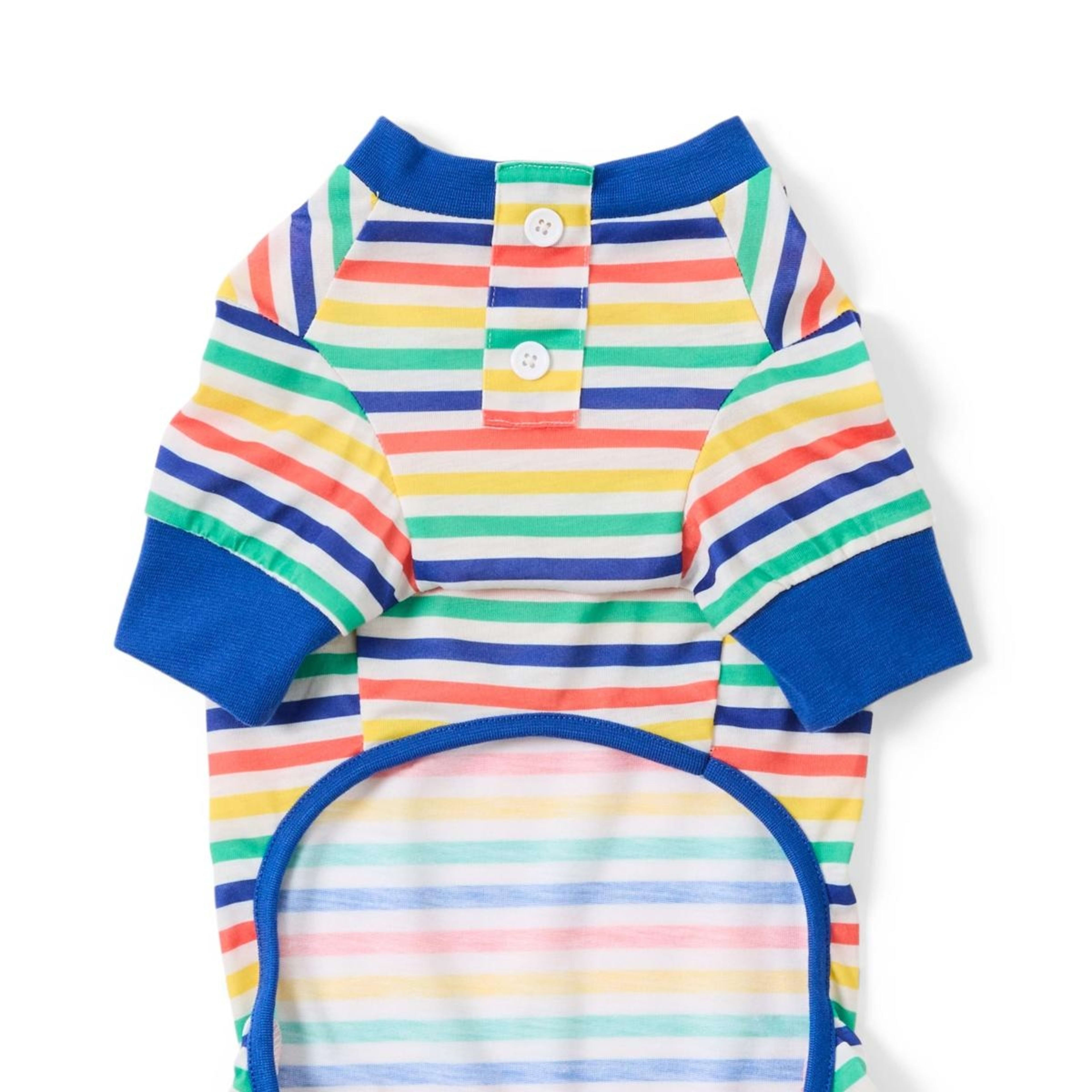 7 Pet Stripe Pyjamas - Large, Blue, 7 of 9