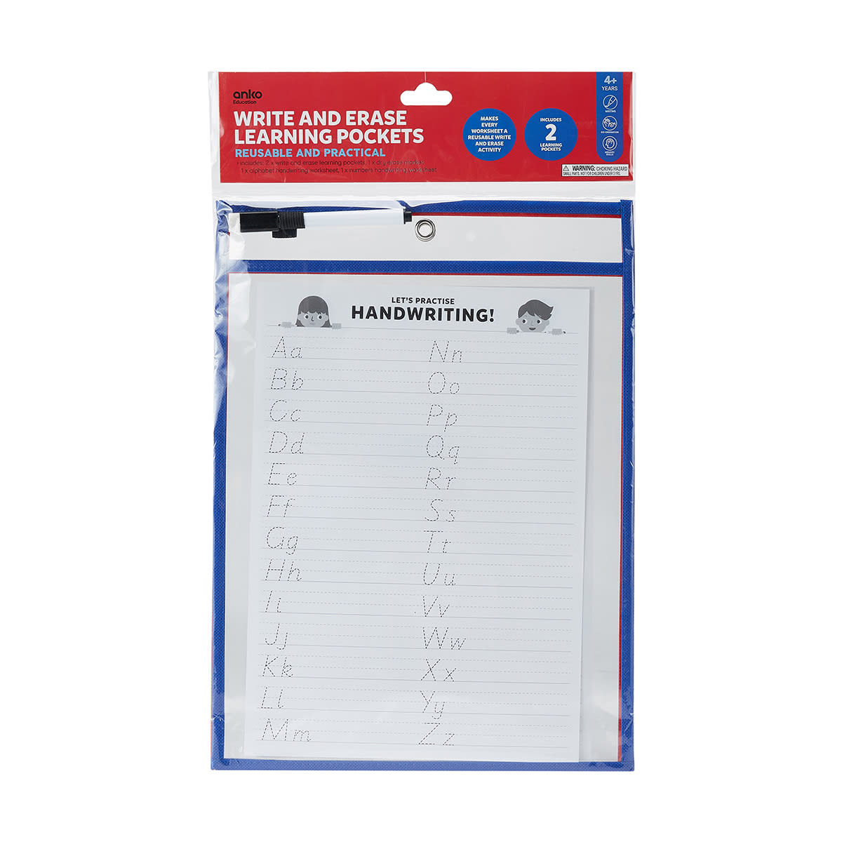 Write and Erase Learning Pockets Kmart NZ