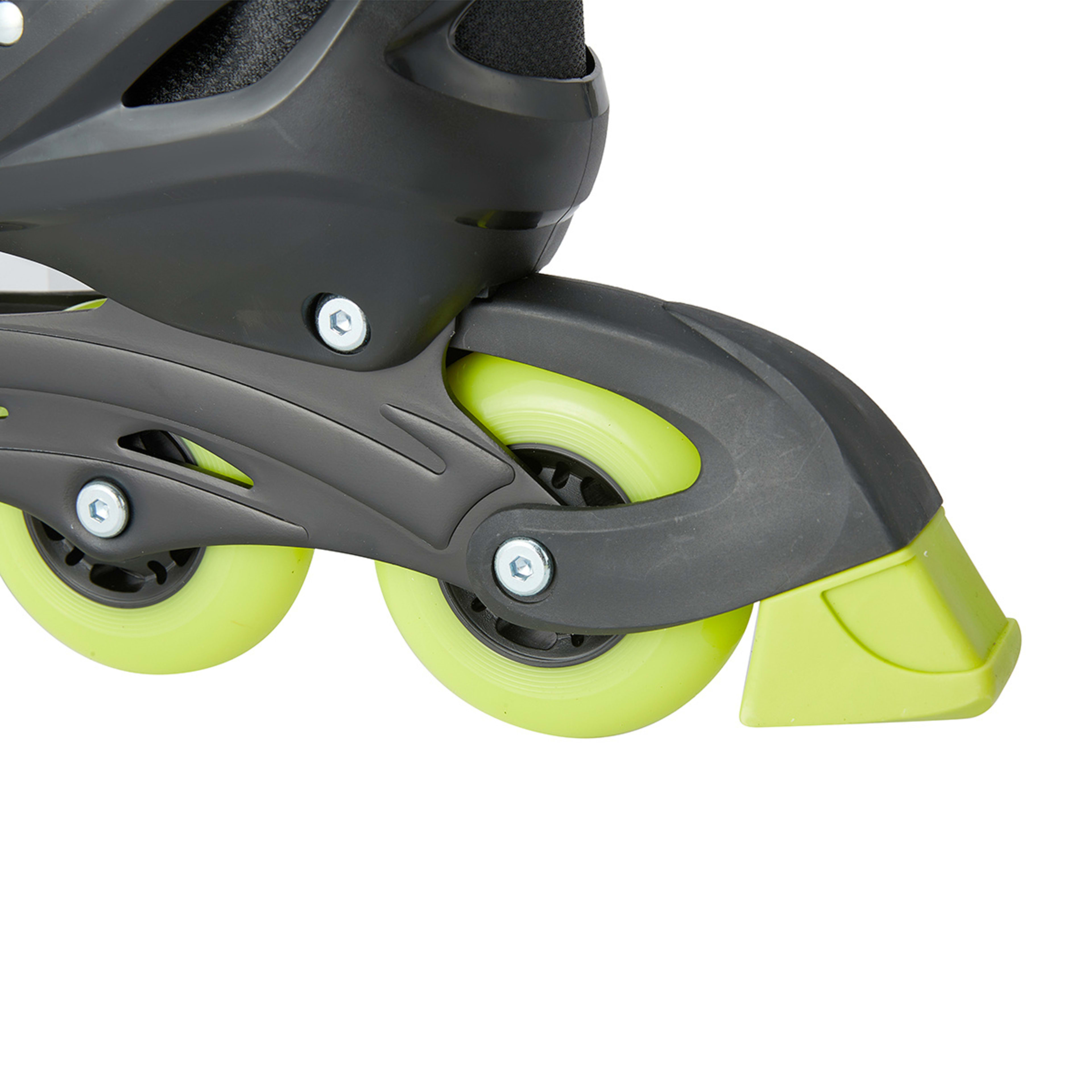 Inline Skates Black and Green, Size 8 to 11 Kmart