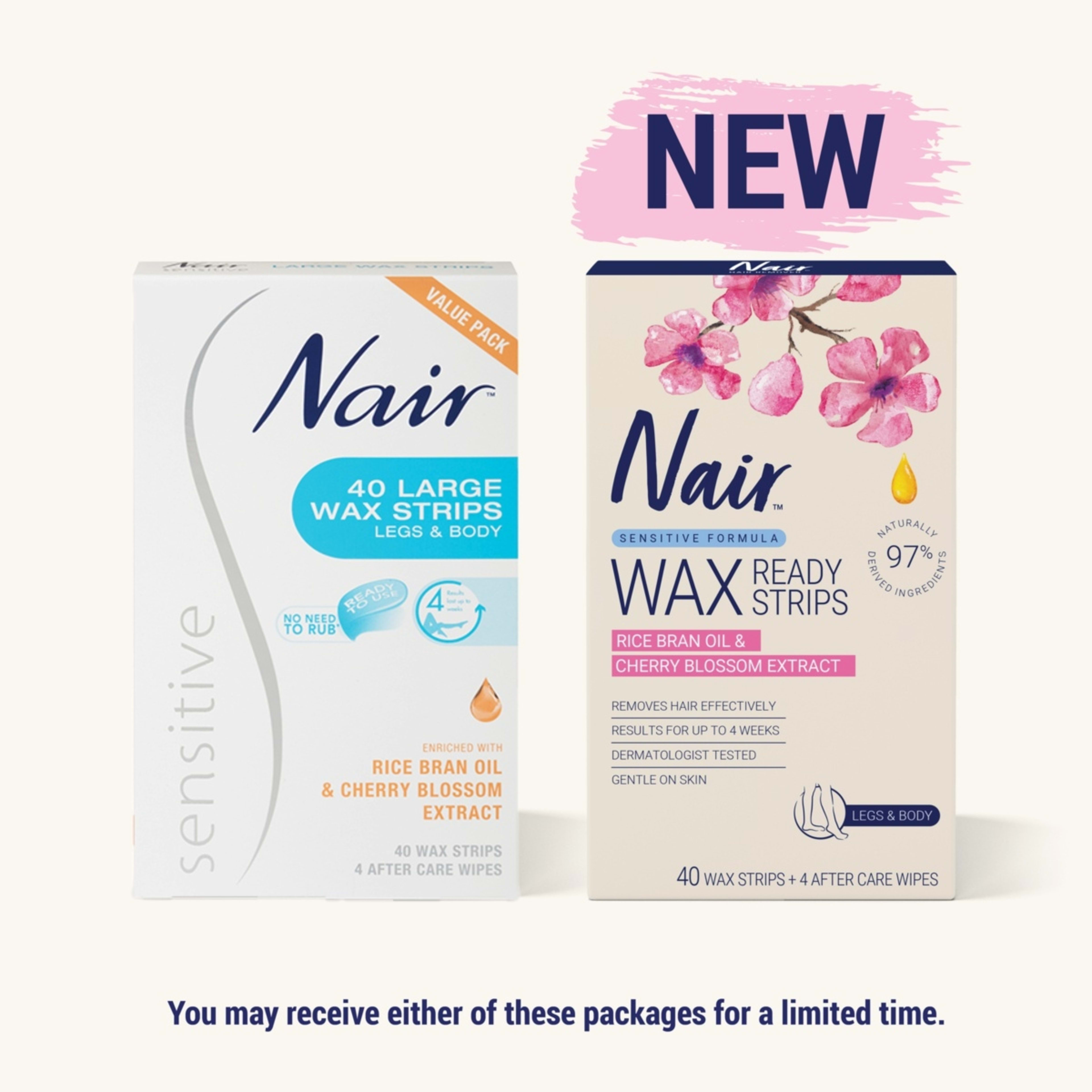 40 Pack Nair Large Wax Strips Kmart