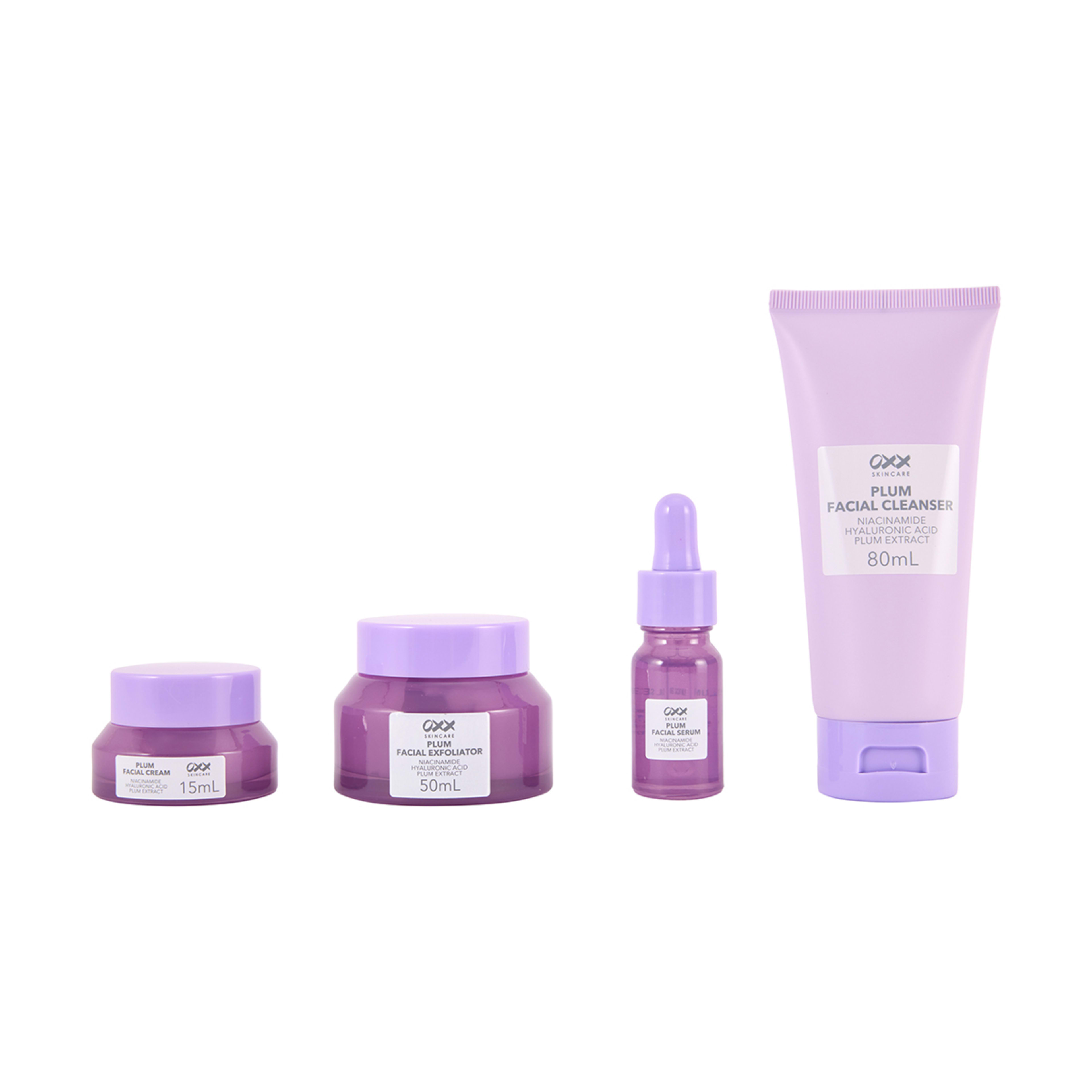 2 OXX Skincare Plum Mini Skin Kit - Niacinamide and Hyaluronic Acid, 2 of 9