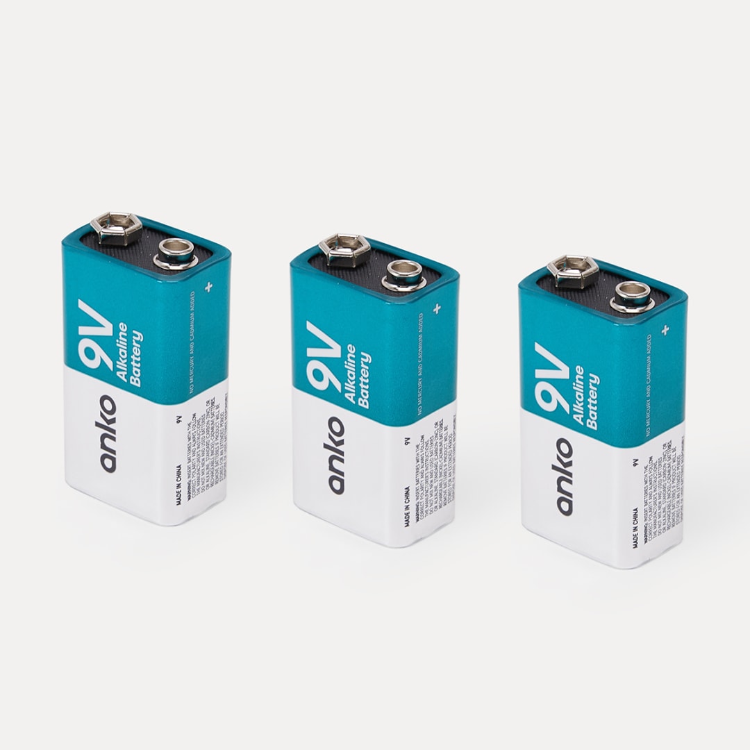 3 Pack 9V Alkaline Batteries Kmart