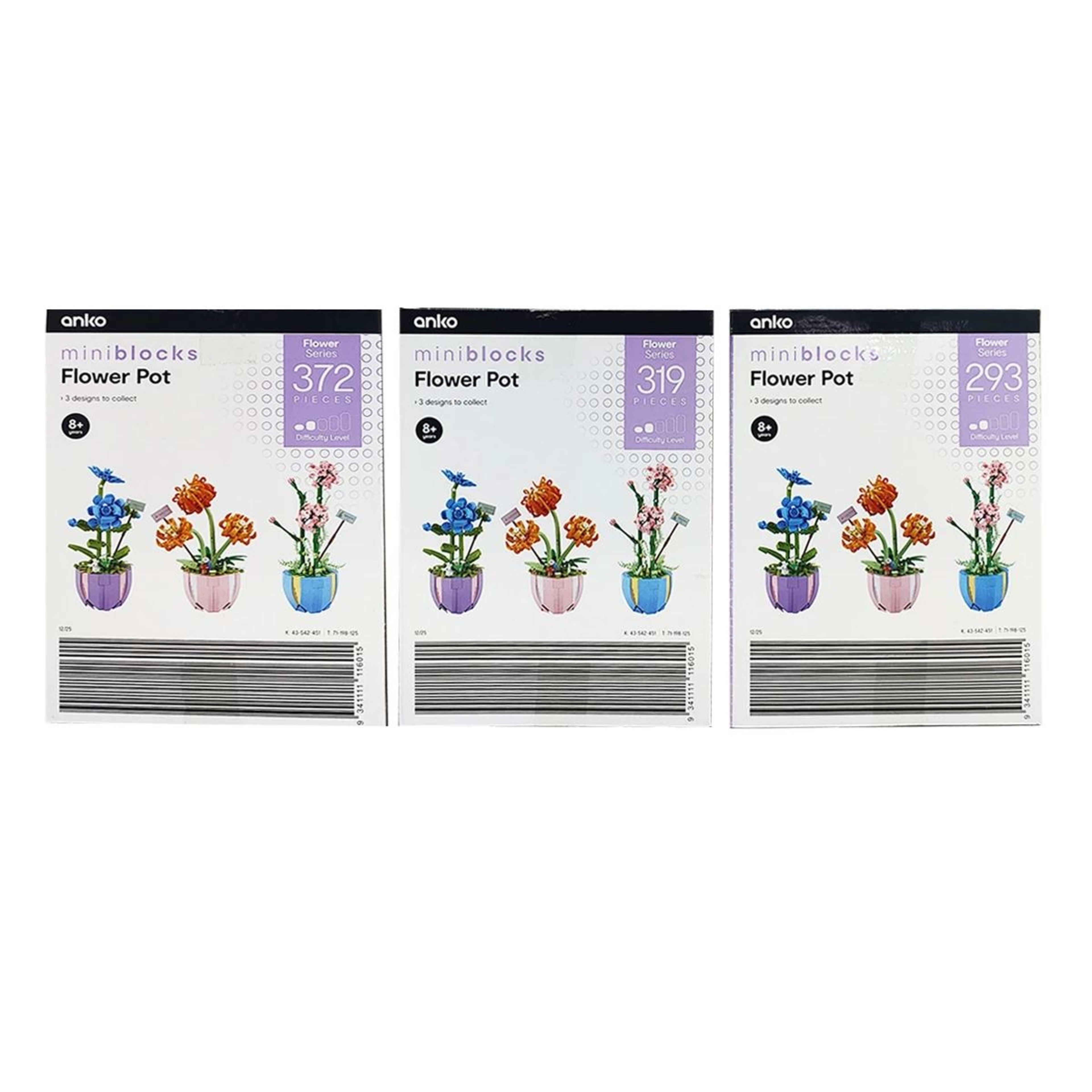 9 Mini Blocks Flower Series: Flower Pot - Assorted, 9 of 9