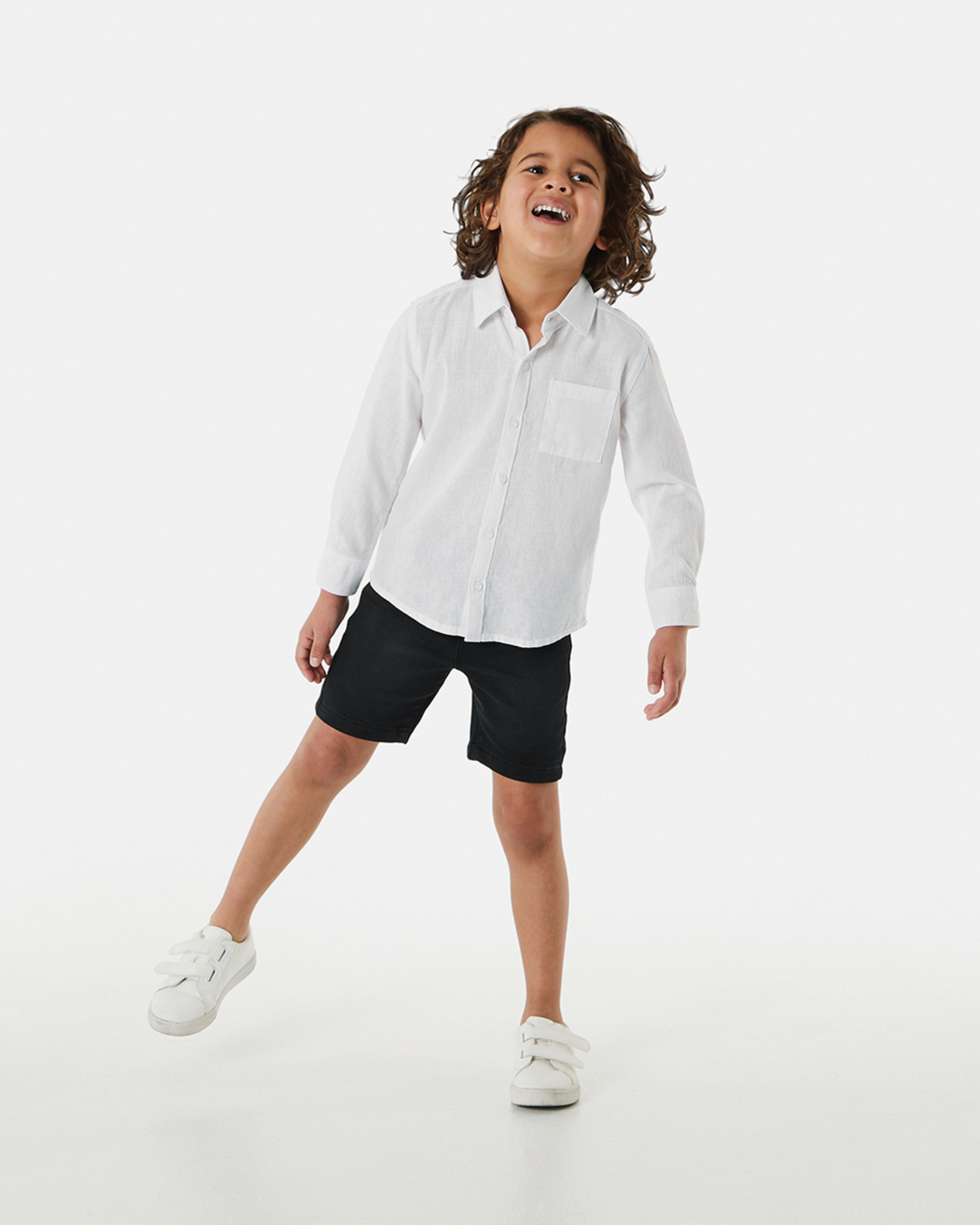 Long Sleeve Linen Shirt Kmart