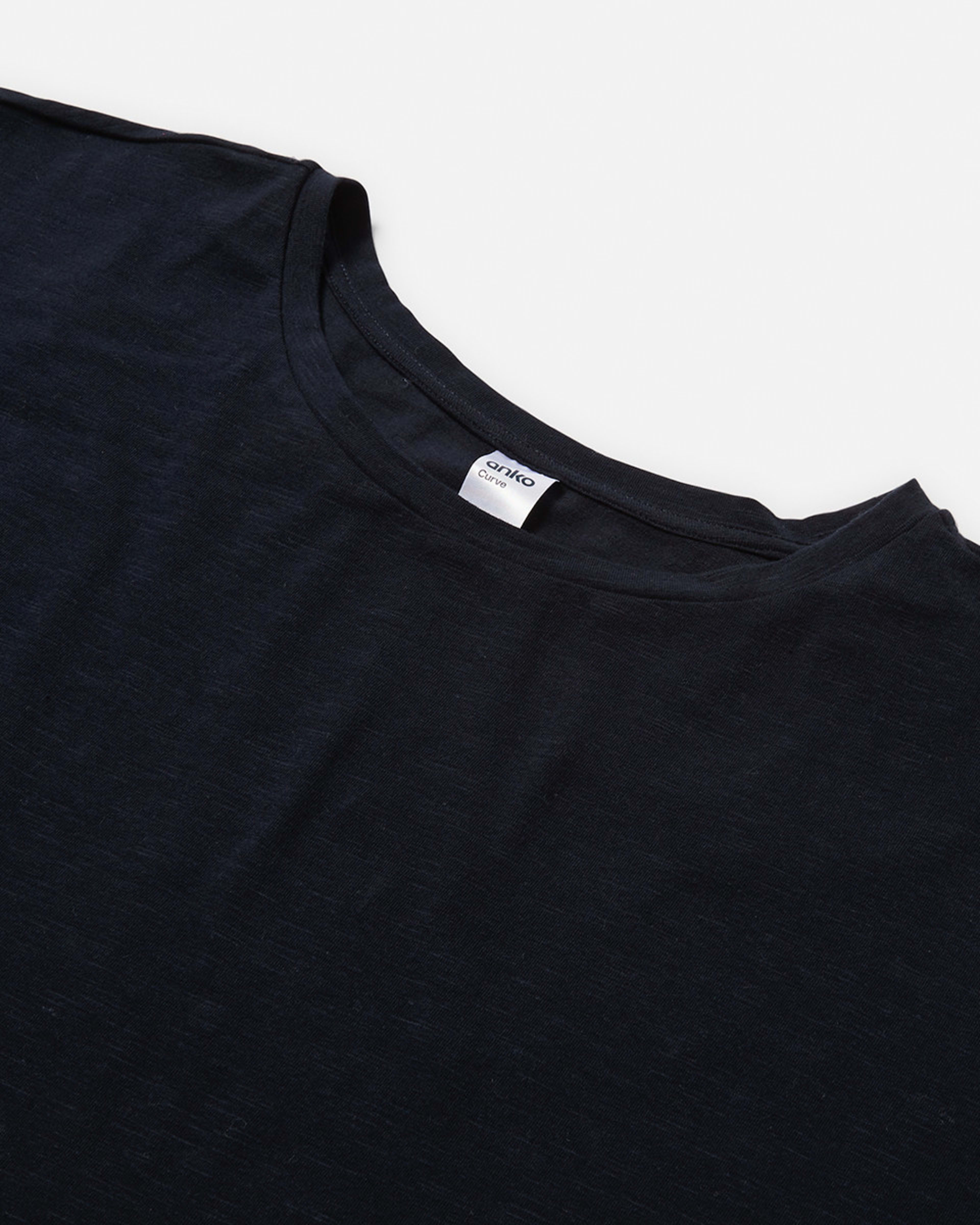 8 Curve Short Sleeve Longline Slub T-shirt SKY CAPTAIN, 8 of 8