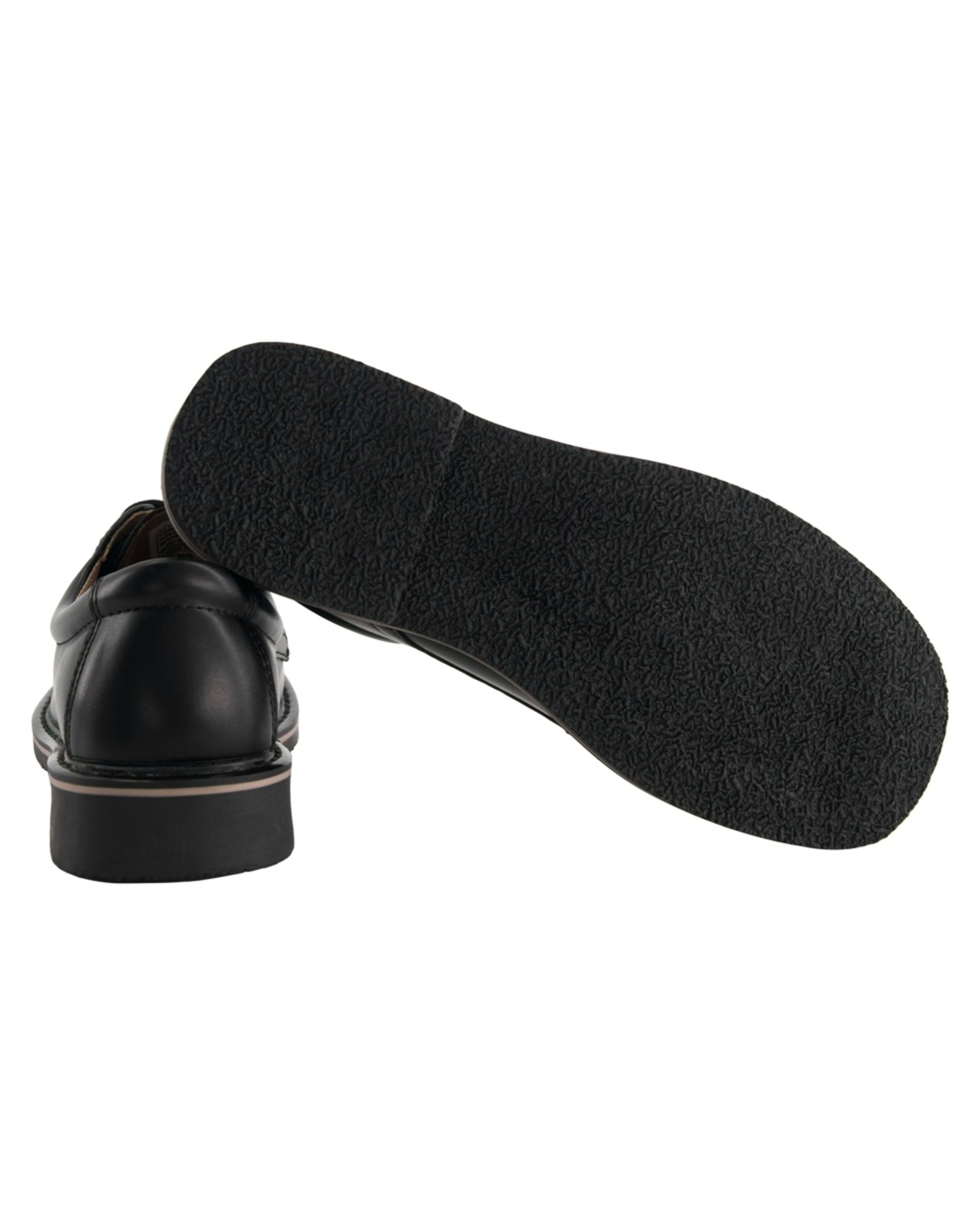 6 Classic Lace Up School Shoes Black, 6 of 6