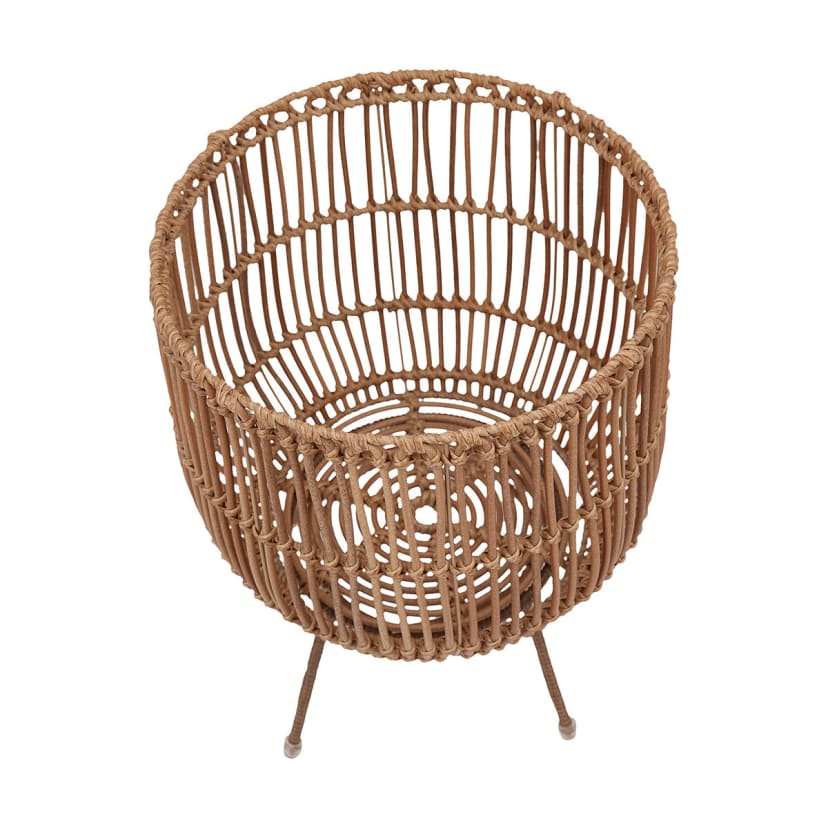Rattan Look Pot Holder with Stand Kmart