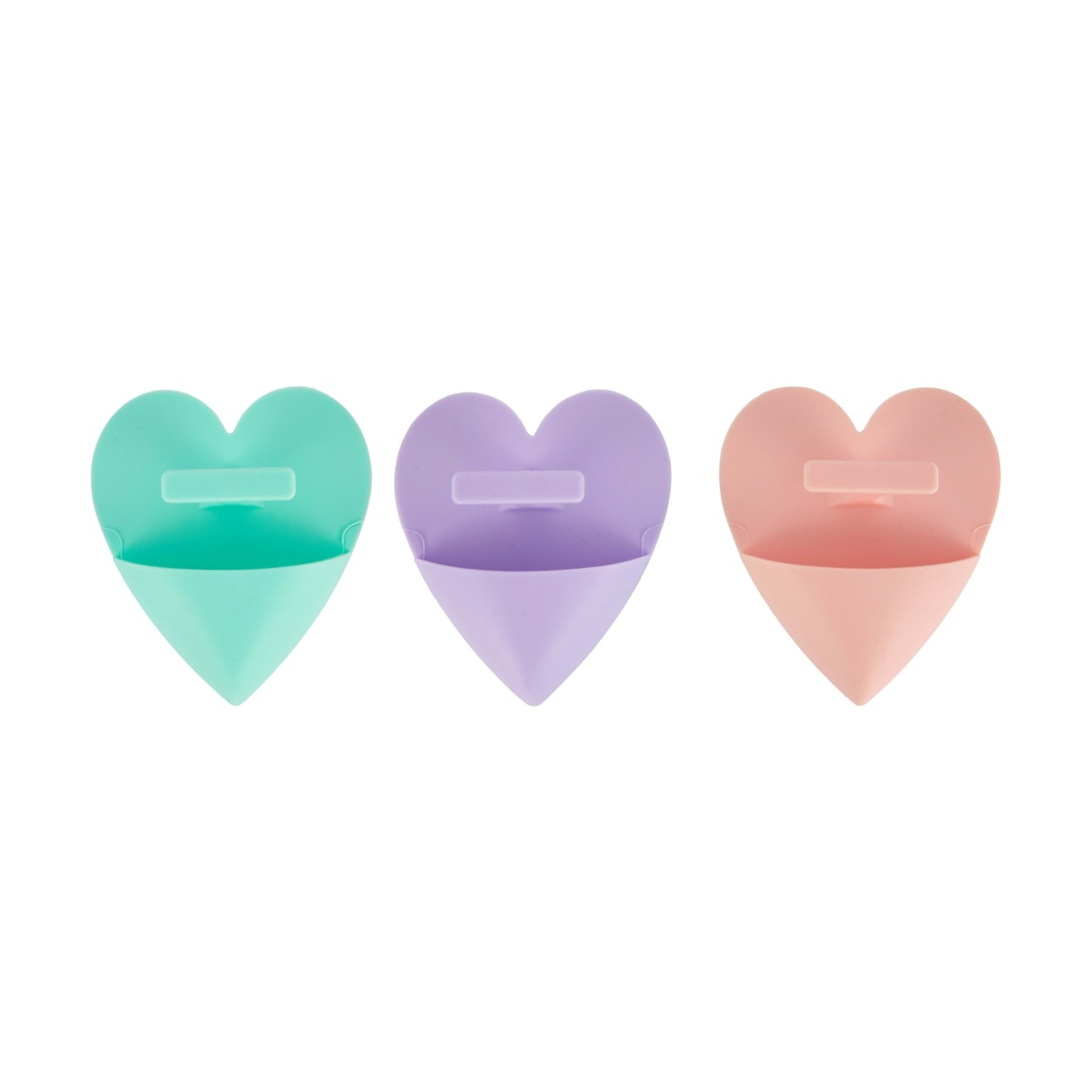 3 OXX Skincare 3 Pack Silicone Face Pads - Heart, 3 of 4