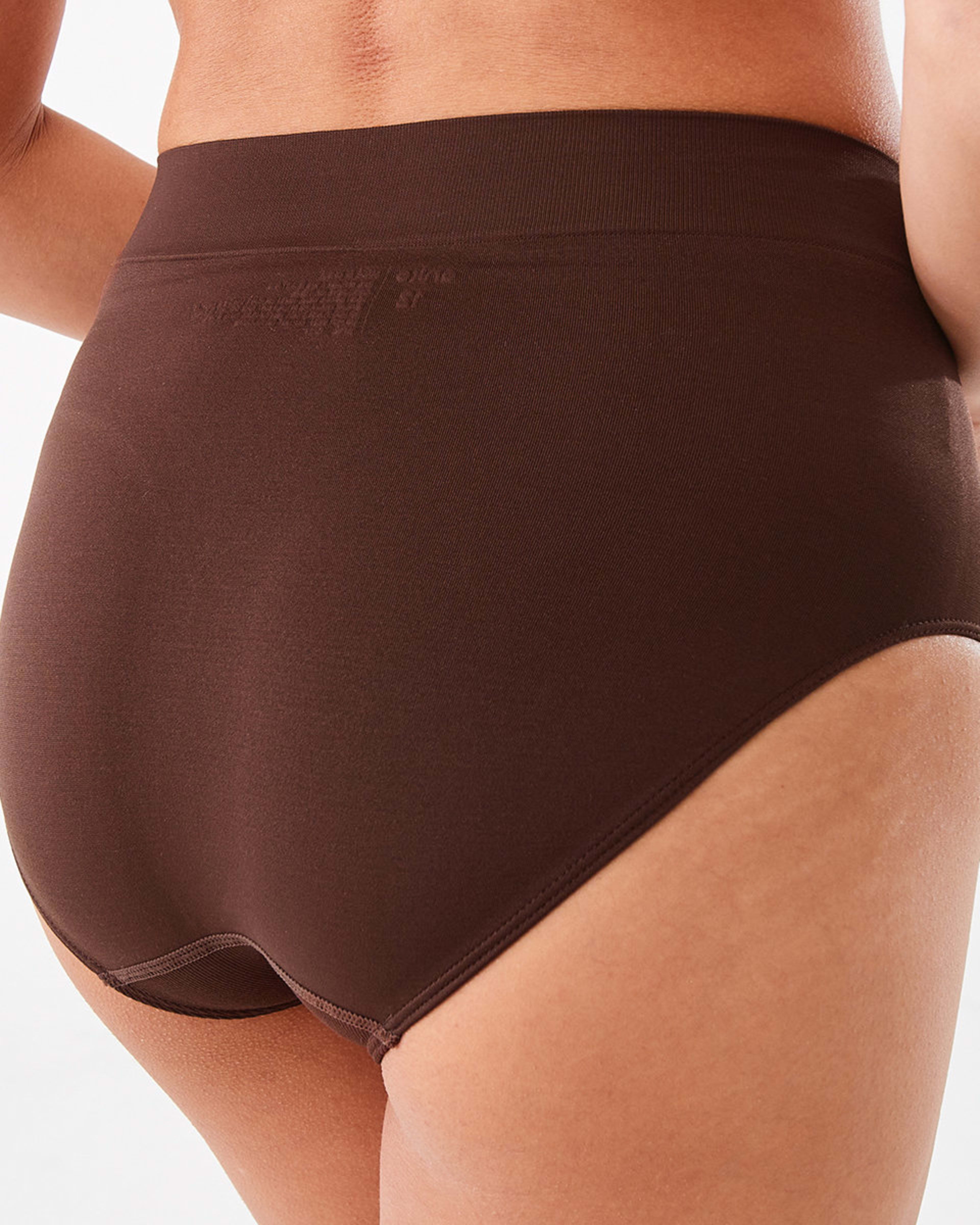 7 3 Pack Ultra Smooth Seamfree Full Briefs LILLY PINK, HYDRANGEA, CHOCOLATE FUDGE, 7 of 8