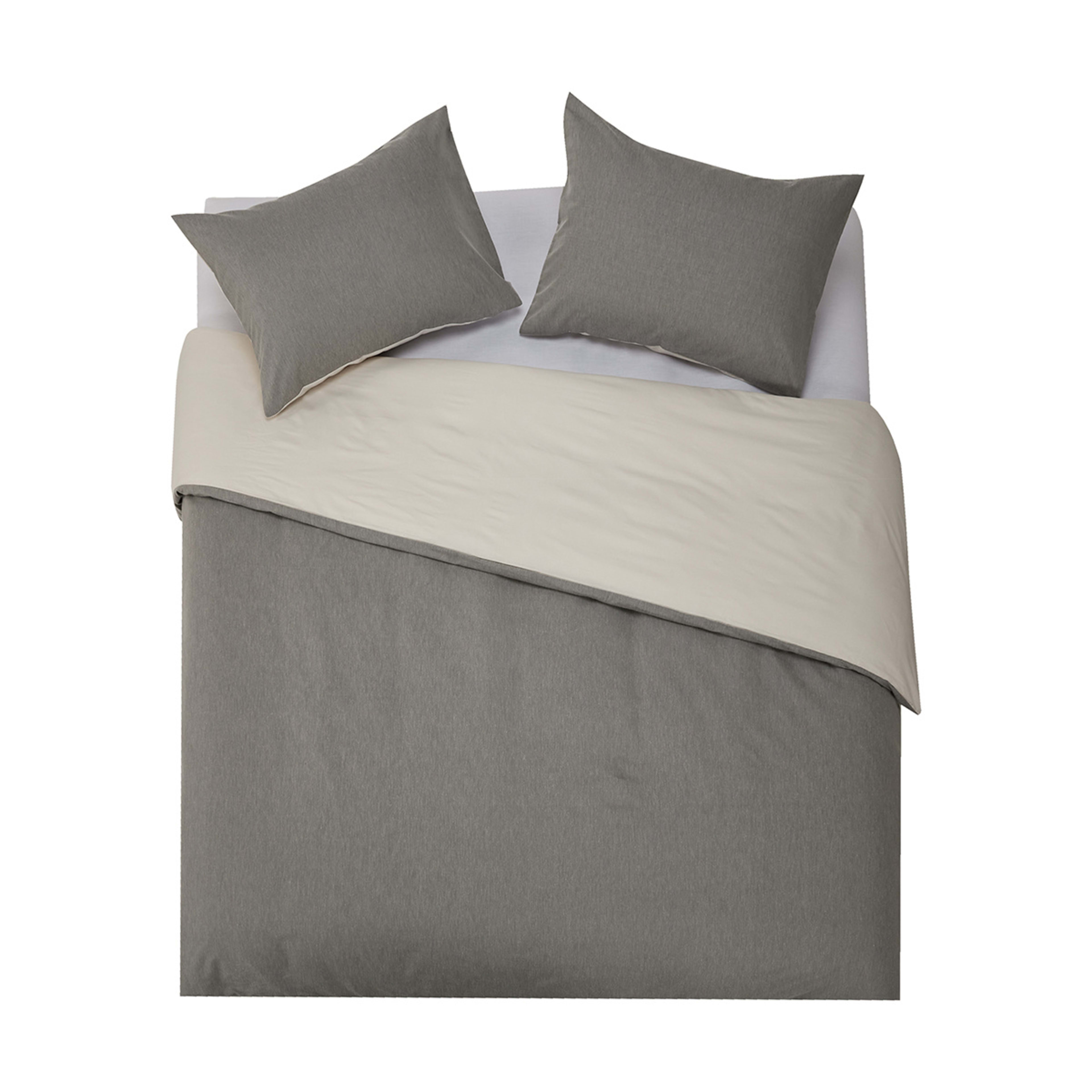 6 Billy Cotton Rich Reversible Quilt Cover Set - King Bed, Grey, 6 of 10
