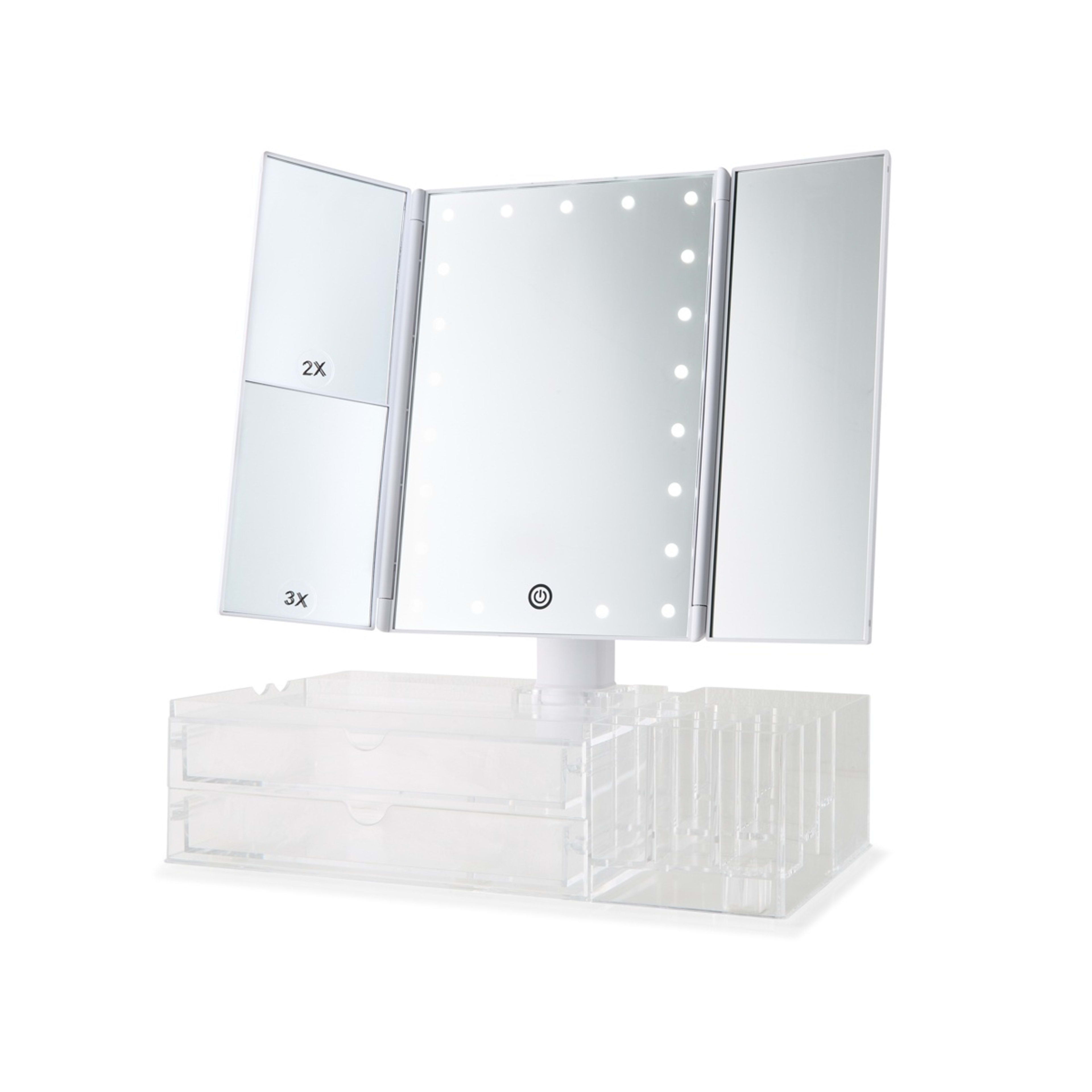 3 Tri-Fold LED Mirror, 3 of 10
