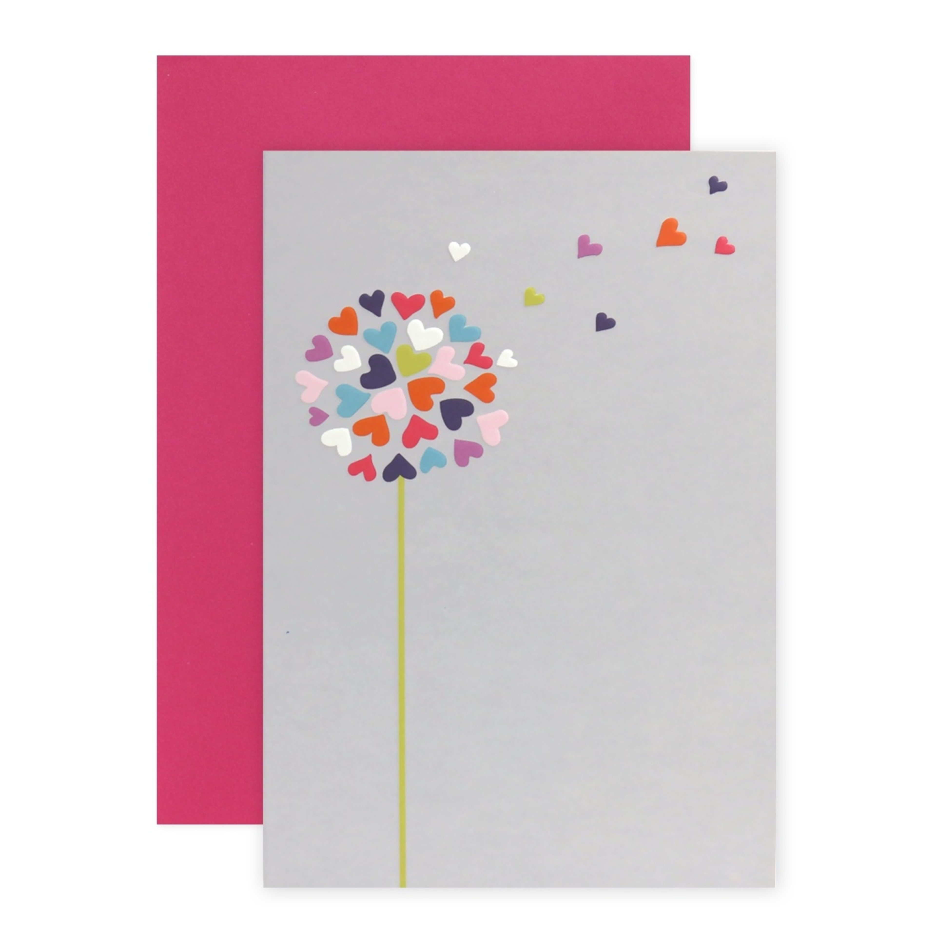 Connections from Hallmark Greeting Card Love Hearts Dandelion Kmart