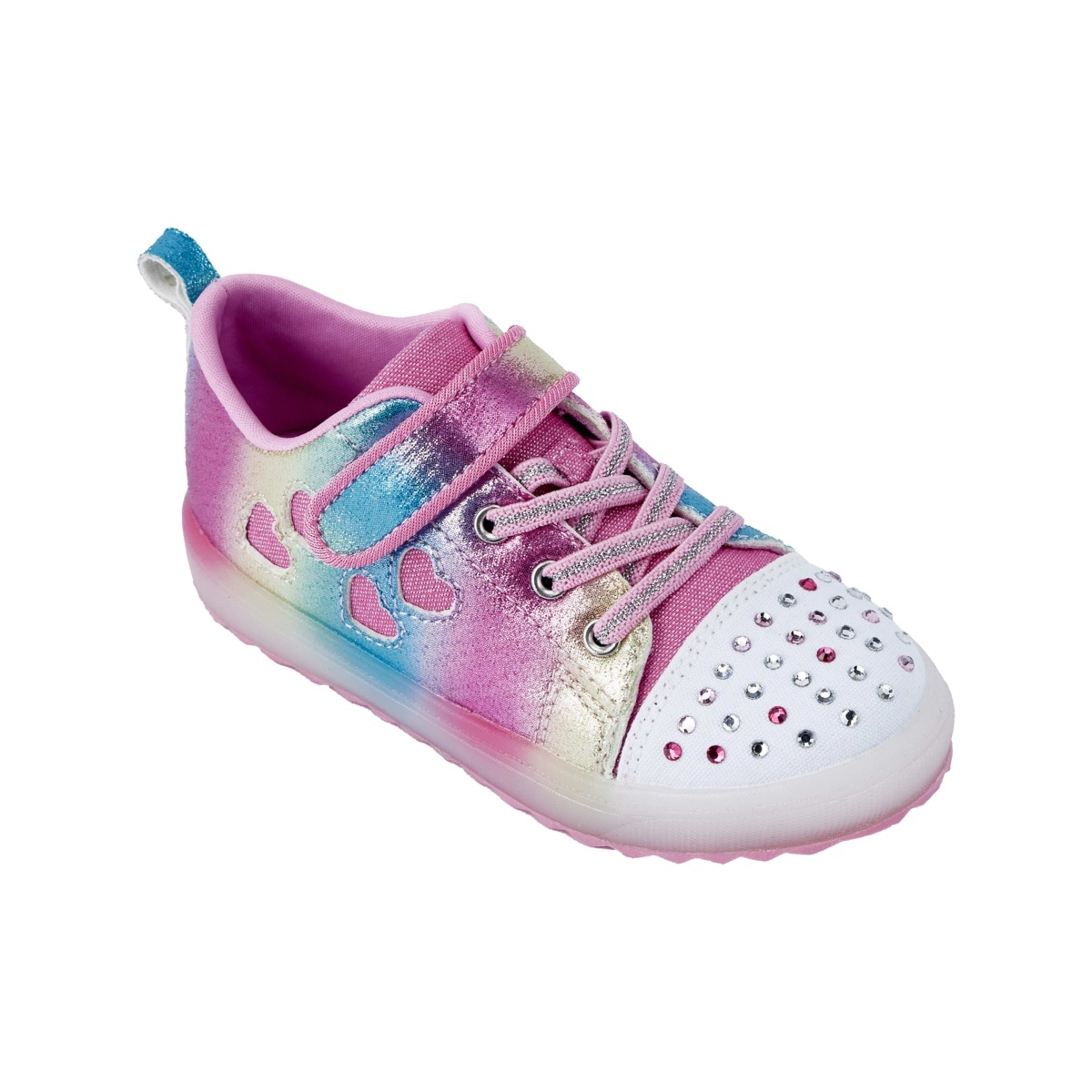 3 Junior Light-up Casual Shoes Rainbow Ombre, 3 of 6