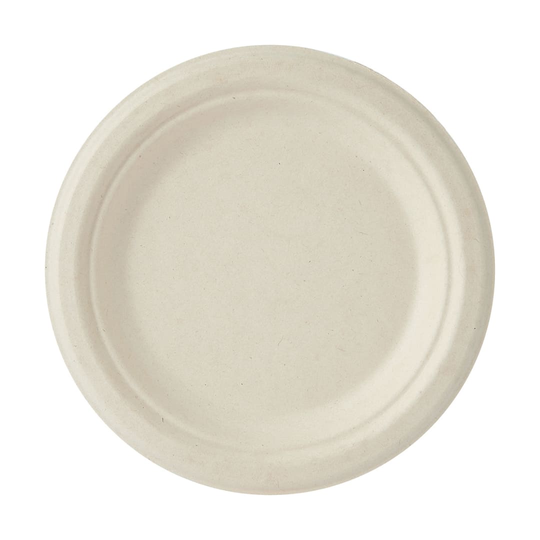 12 Pack Sugarcane Pulp Round Dessert Plates Kmart