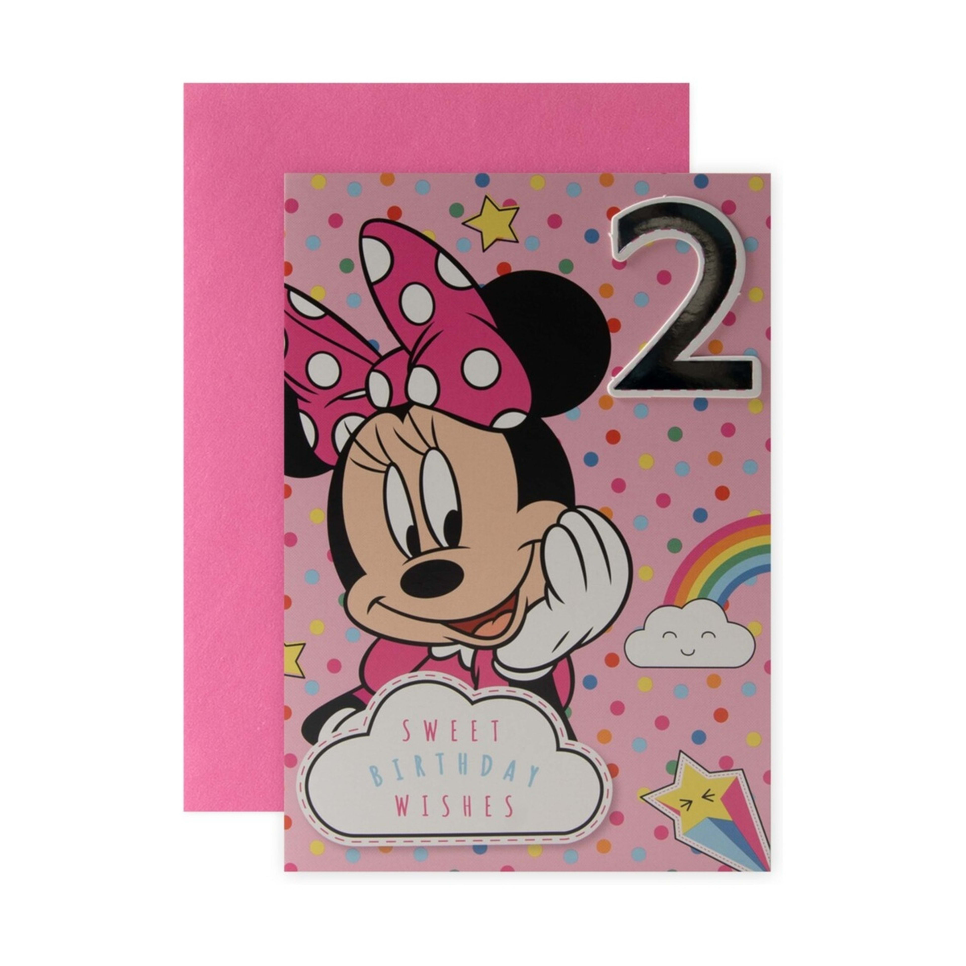 1 Connections from Hallmark Disney 2nd Birthday Card - Minnie Mouse