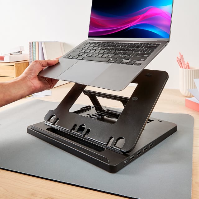 Laptop Stand with Hub and Phone Holder Kmart NZ